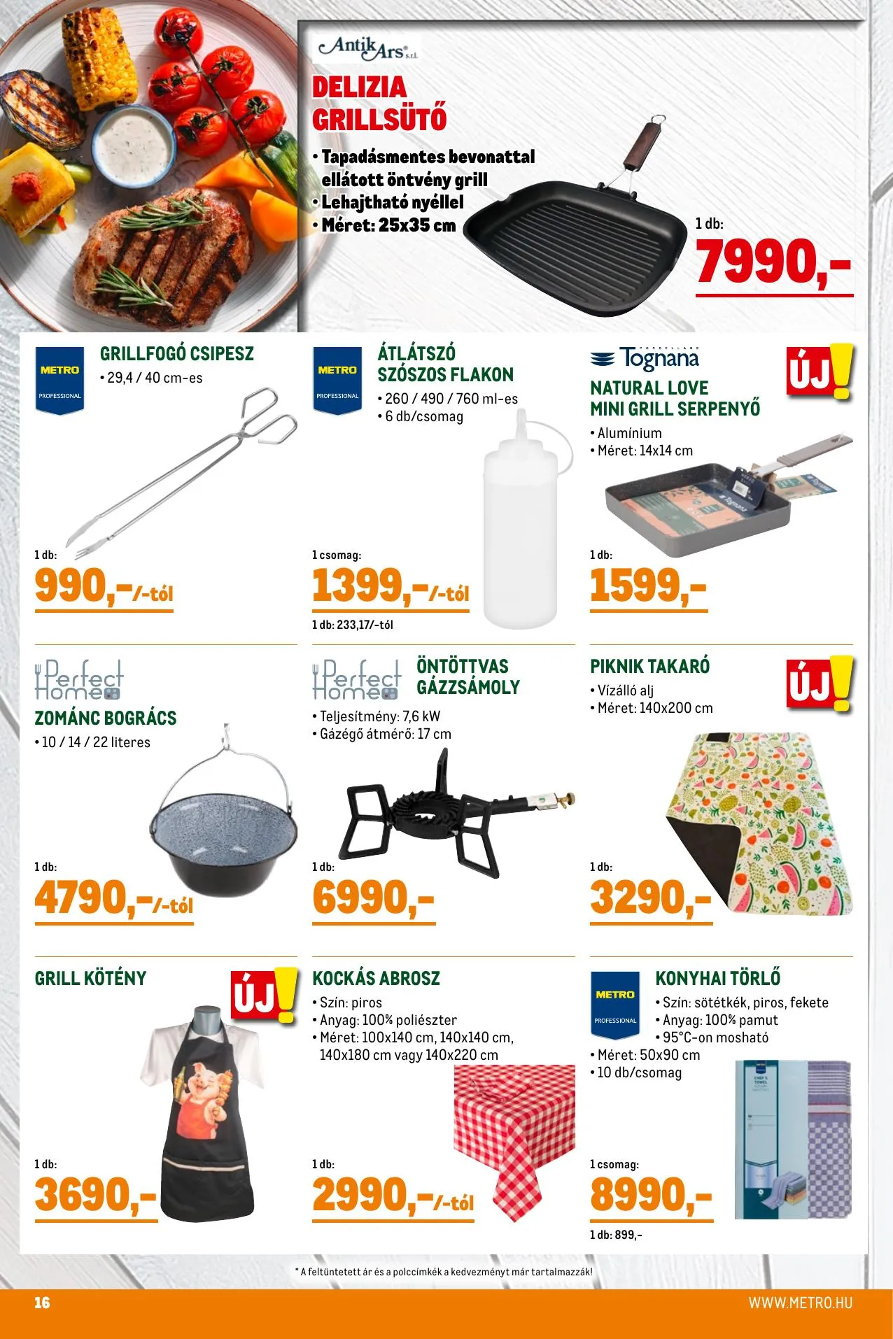 Metro akciós újság Grillszezon 04.07–04.30 – 16. oldal