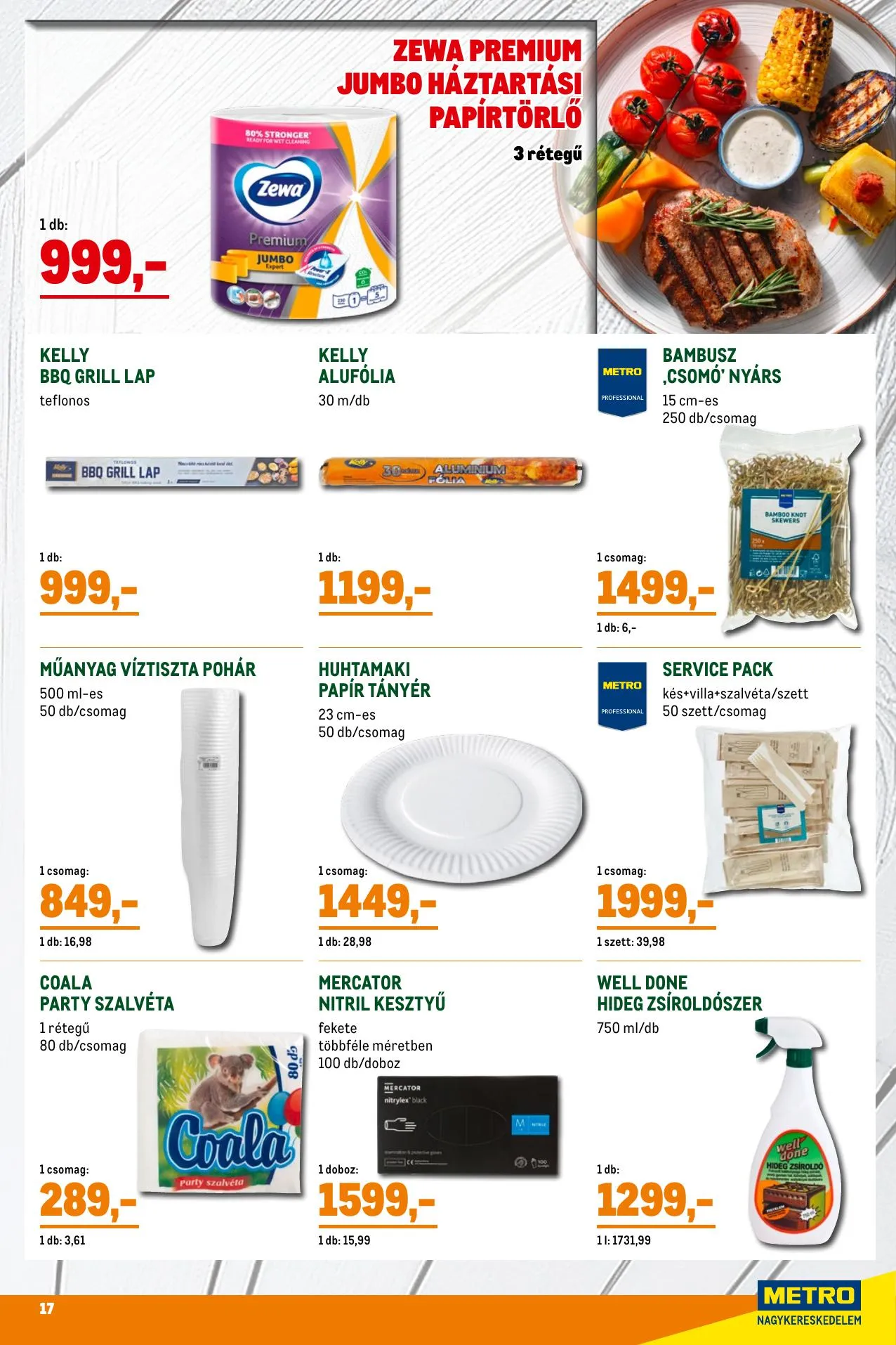 Metro akciós újság Grillszezon 04.07–04.30 – 17. oldal