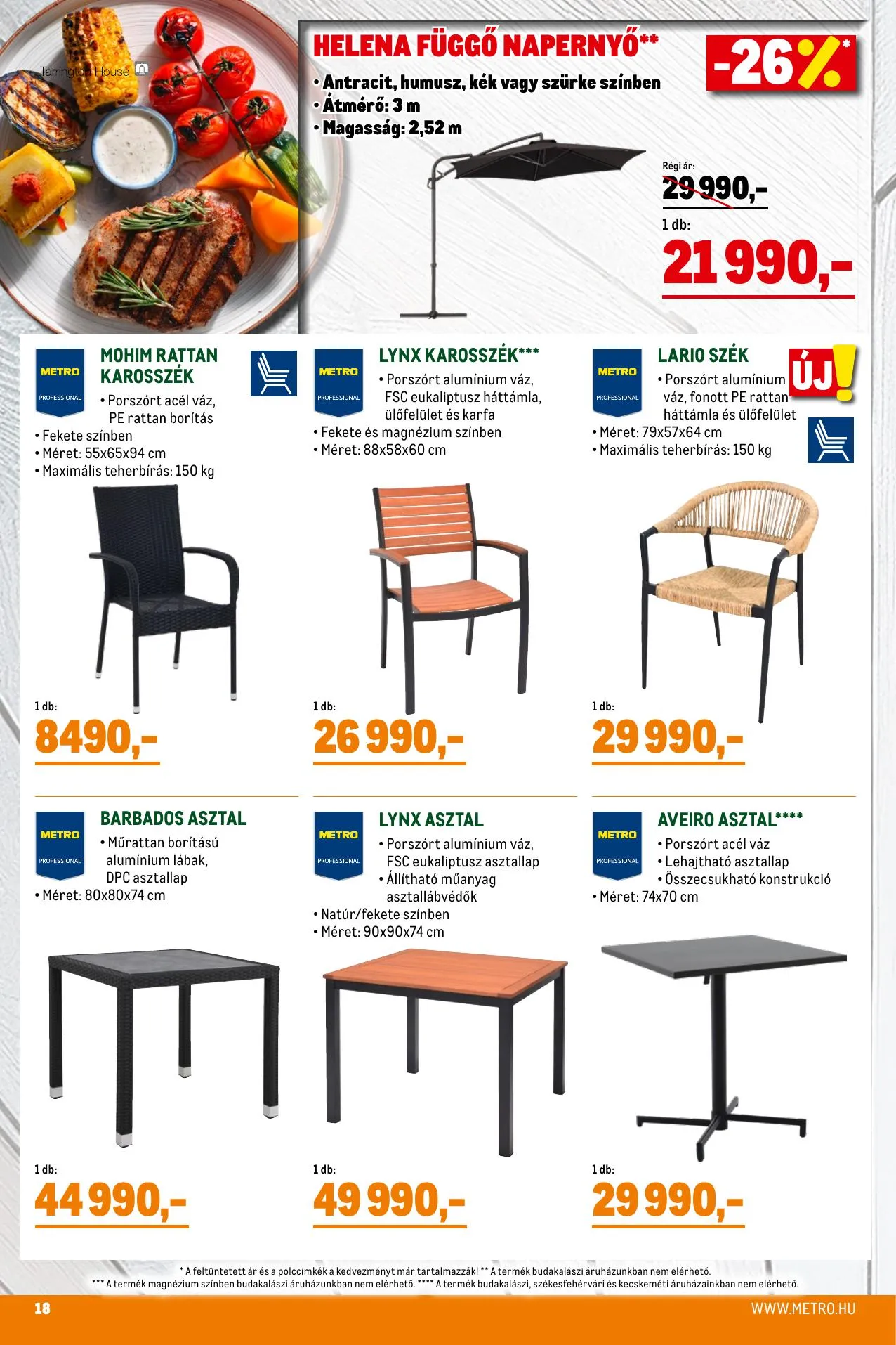 Metro akciós újság Grillszezon 04.07–04.30 – 18. oldal