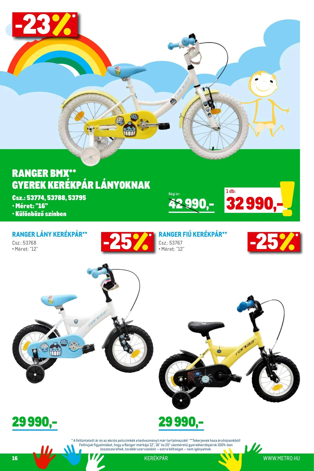 Metro akciós újság Gyermeknap 05.05–06.01 – 16. oldal