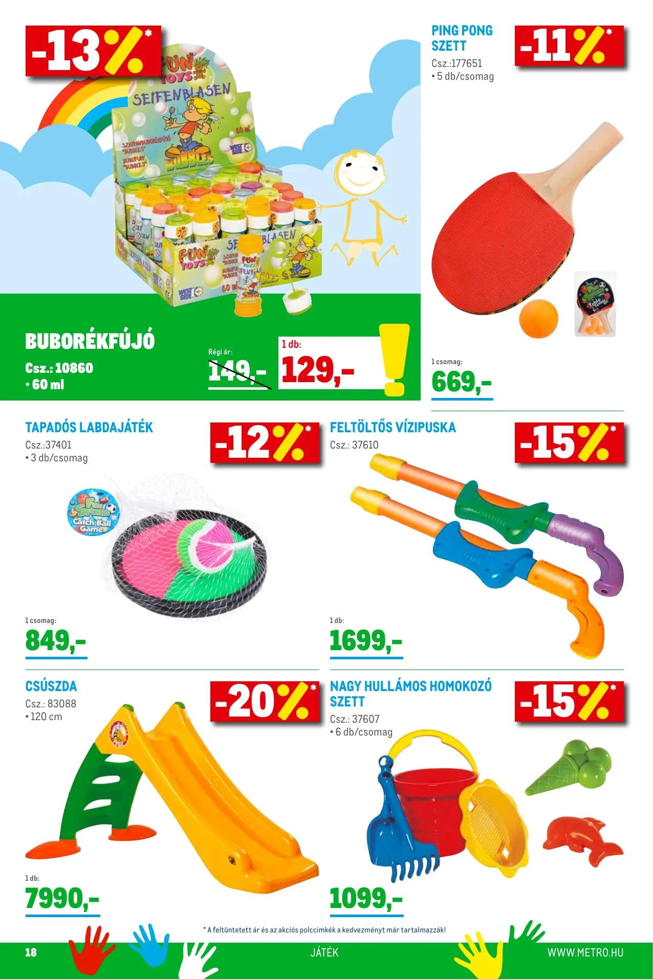 Metro akciós újság Gyermeknap 05.05–06.01 – 18. oldal