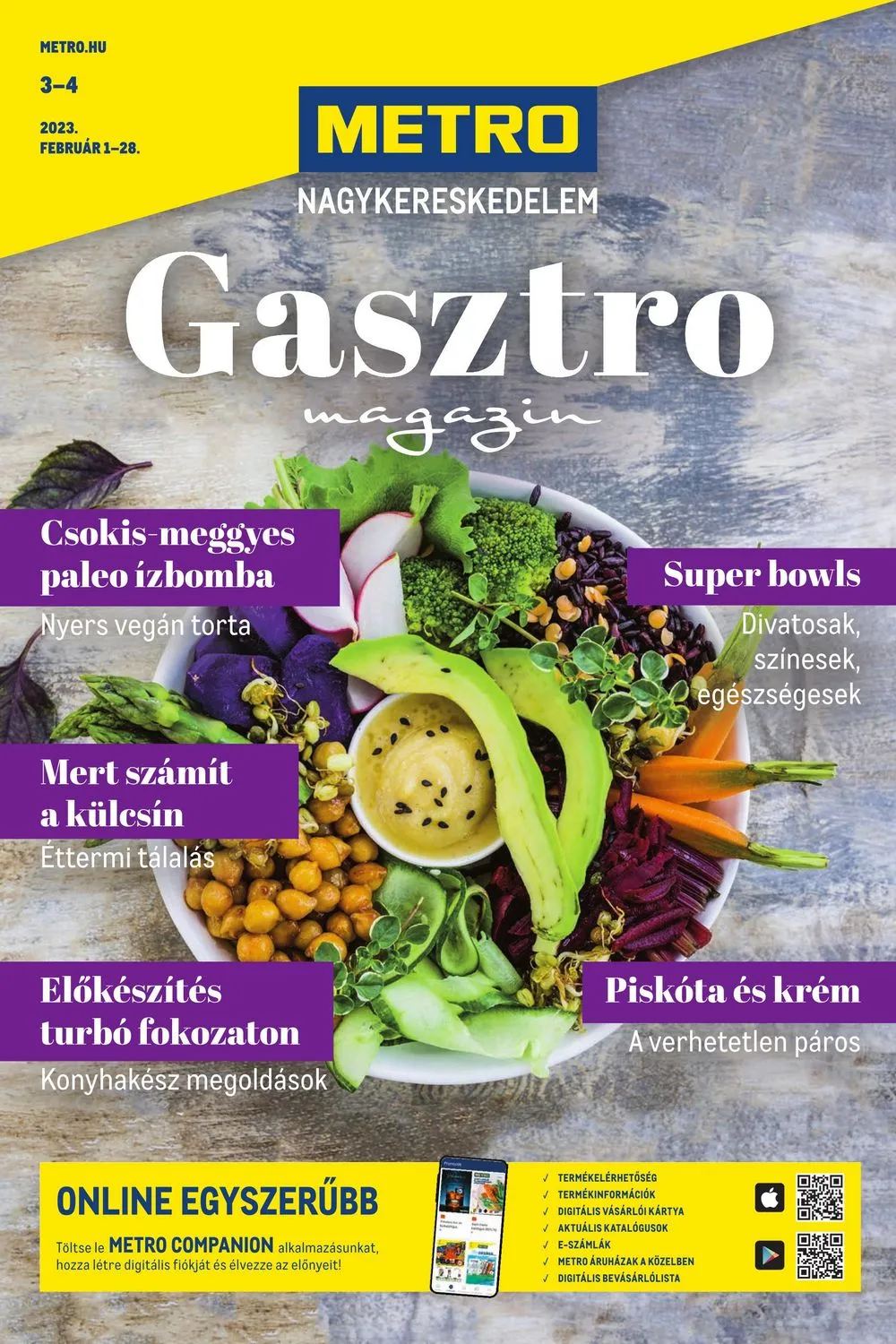 Metro akciós újság Horeca 02.01–02.28
