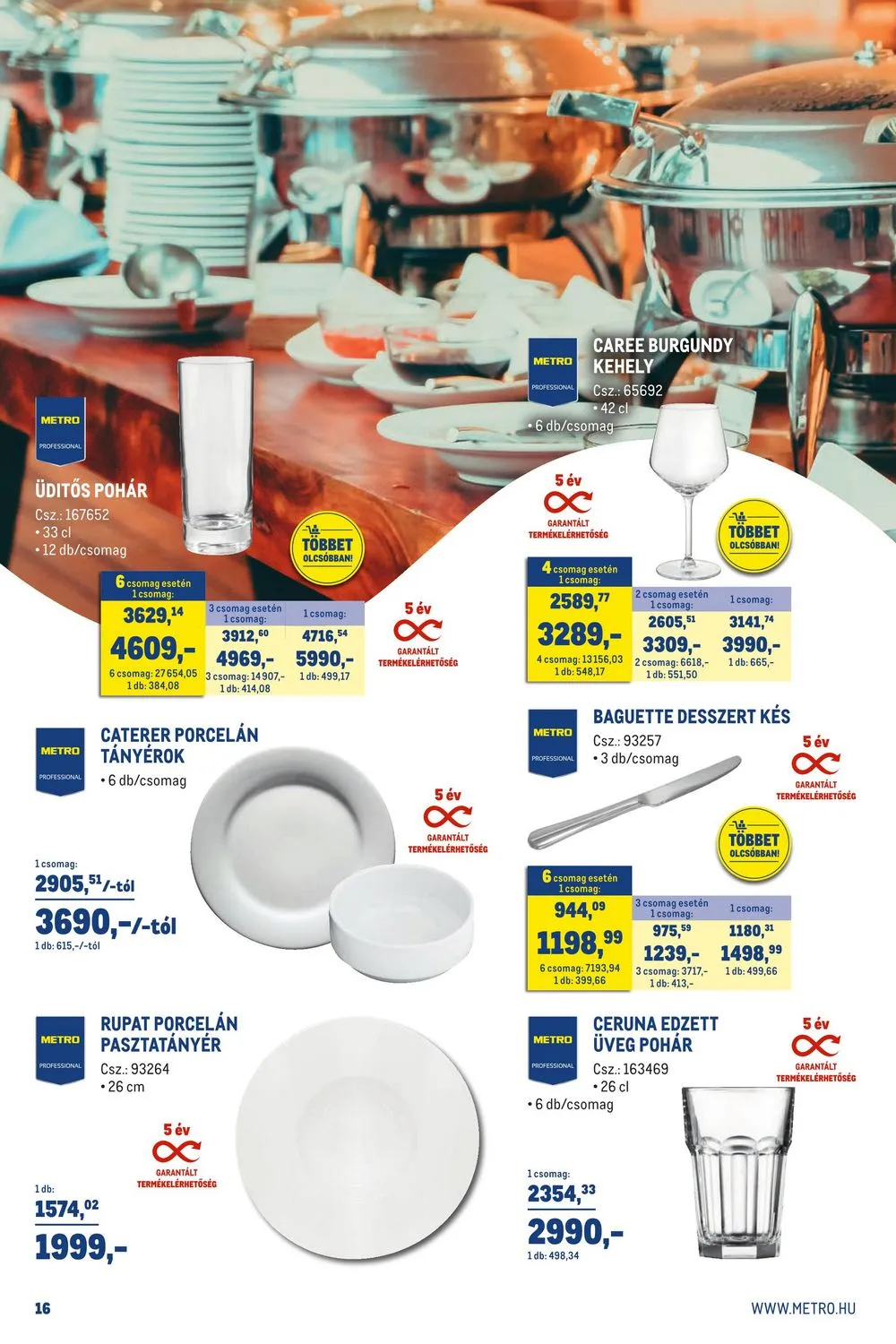 Metro akciós újság Horeca 02.01–02.28 – 16. oldal