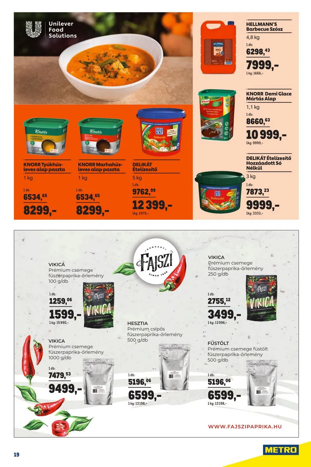 Metro akciós újság Horeca 02.01–02.28 – 19. oldal