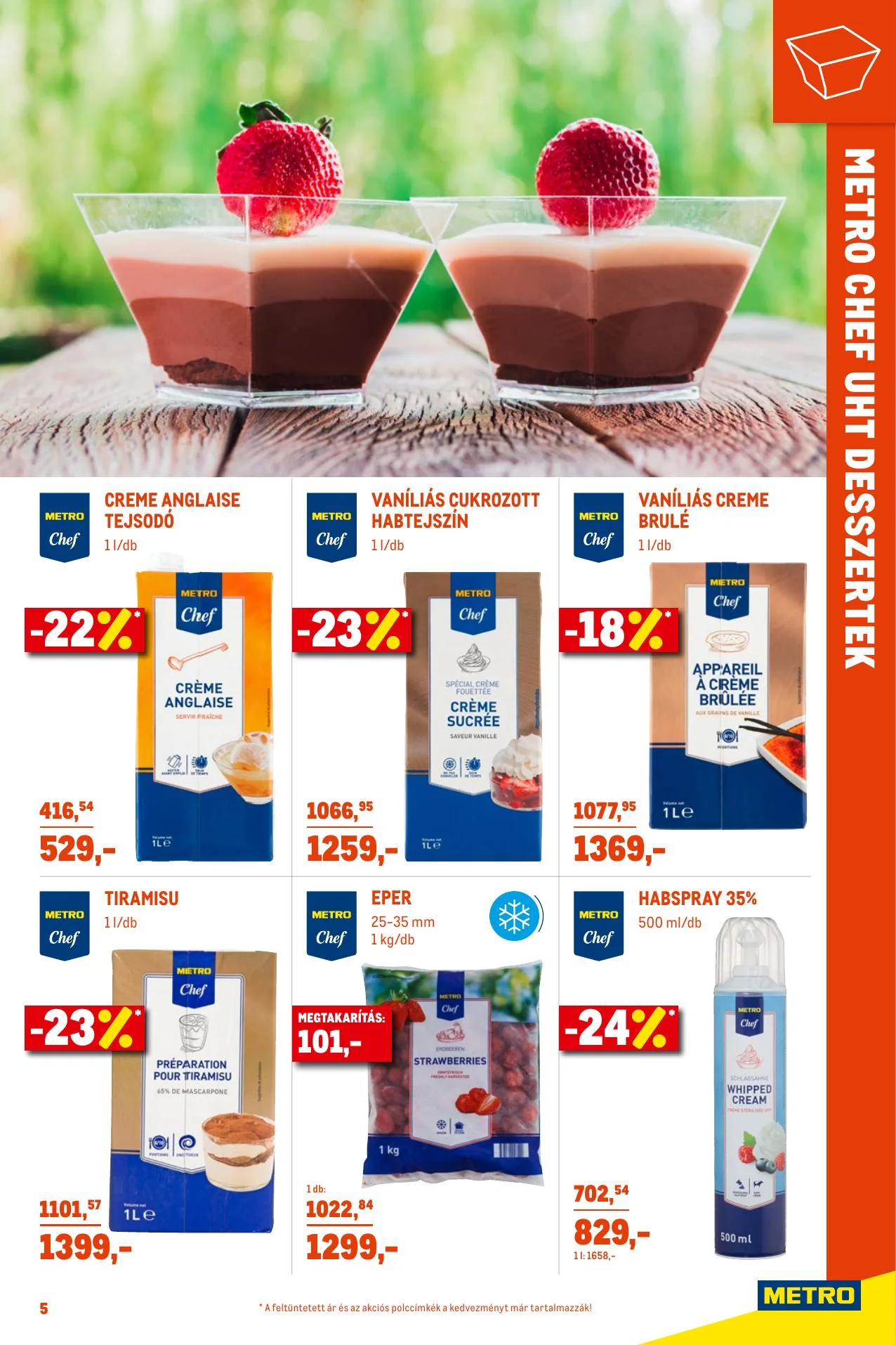 Metro akciós újság Horeca Desszert katalógus 05.19–06.15 – 5. oldal