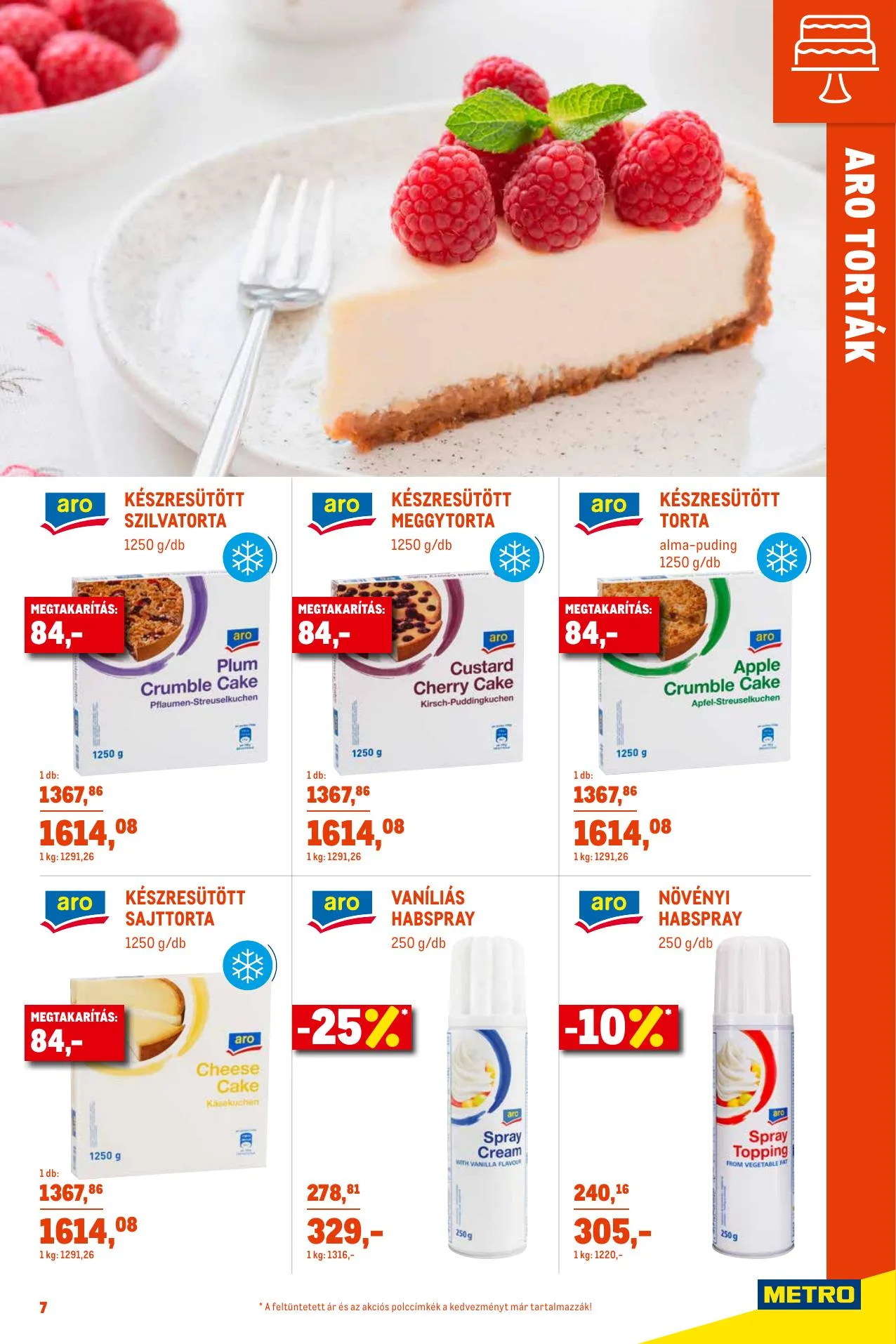 Metro akciós újság Horeca Desszert katalógus 05.19–06.15 – 7. oldal