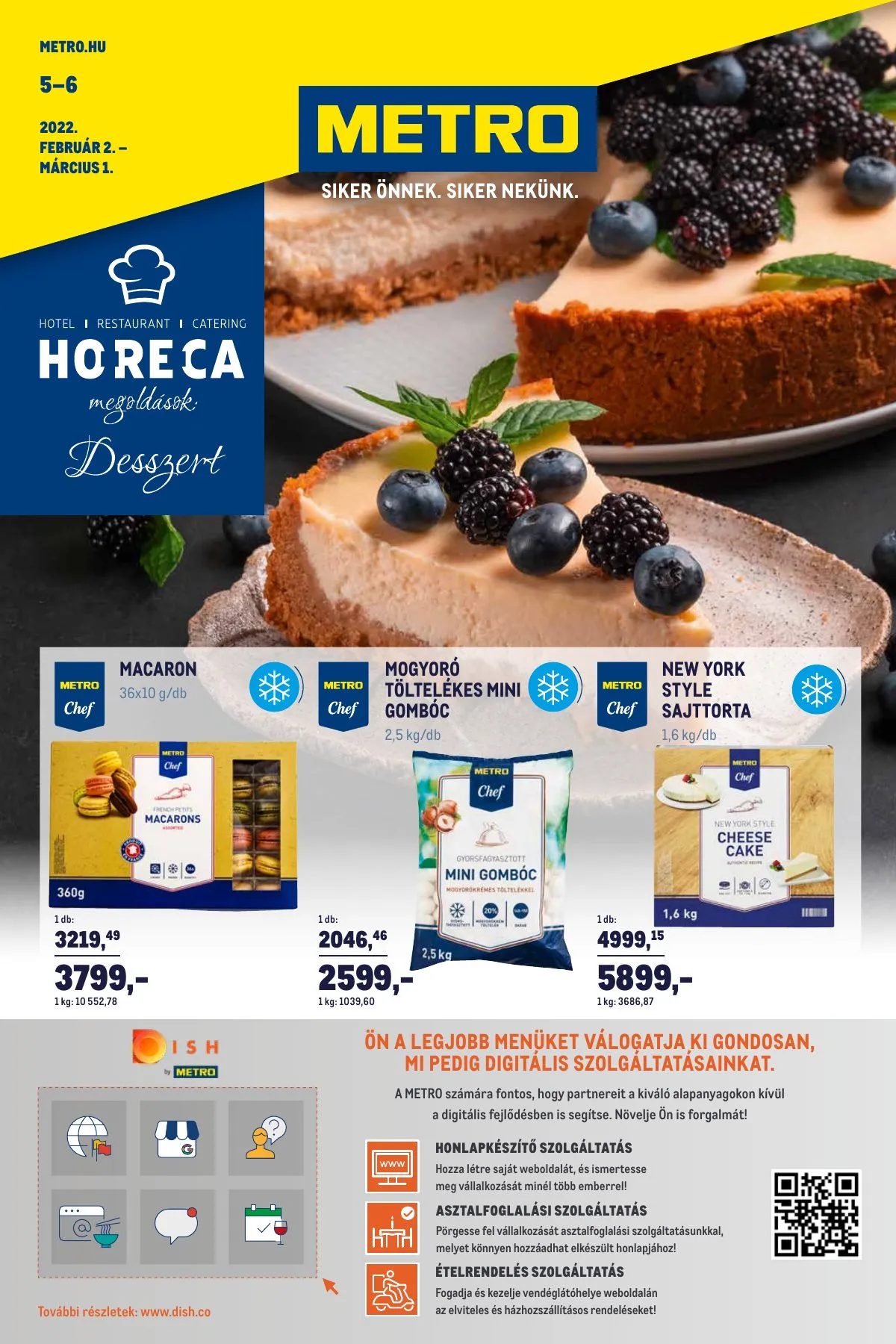 Metro akciós újság Horeca Desszert 02.02–03.01