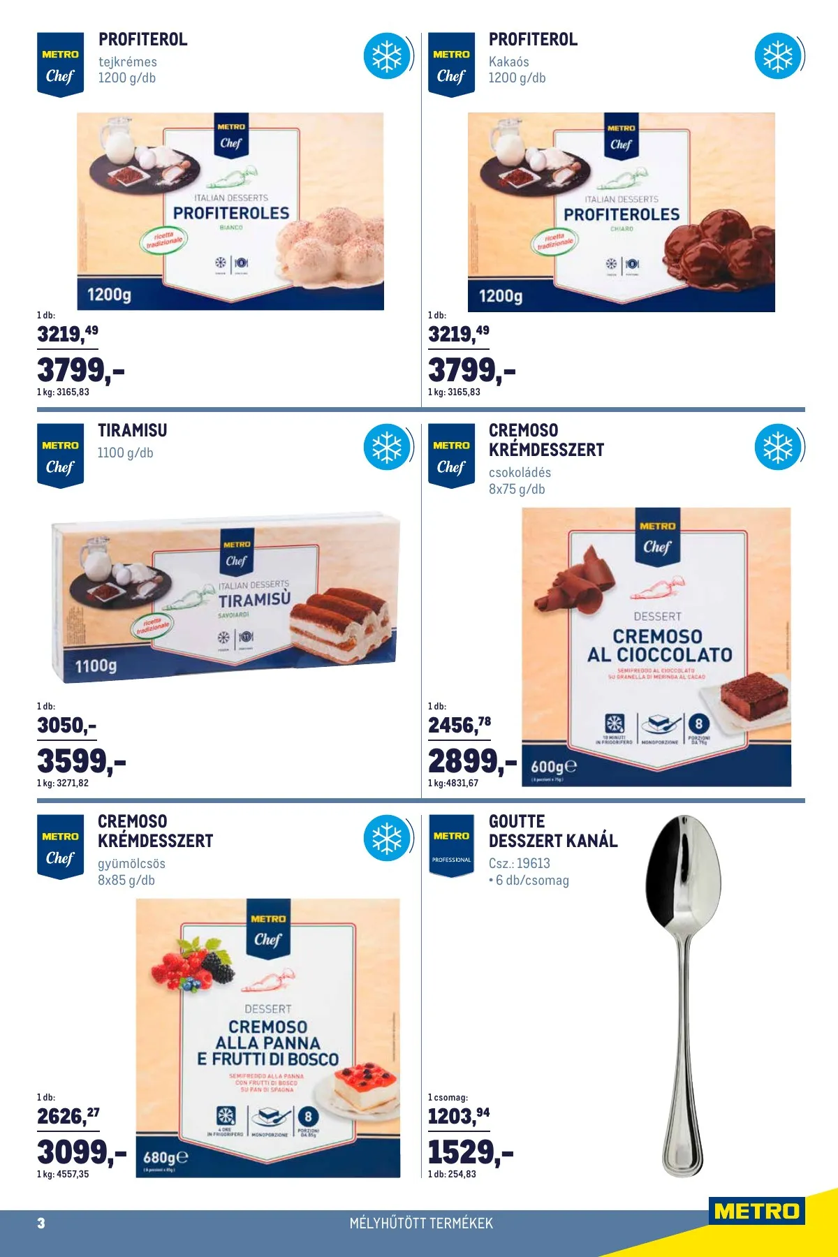 Metro akciós újság Horeca desszert 02.02–03.01 – 3. oldal