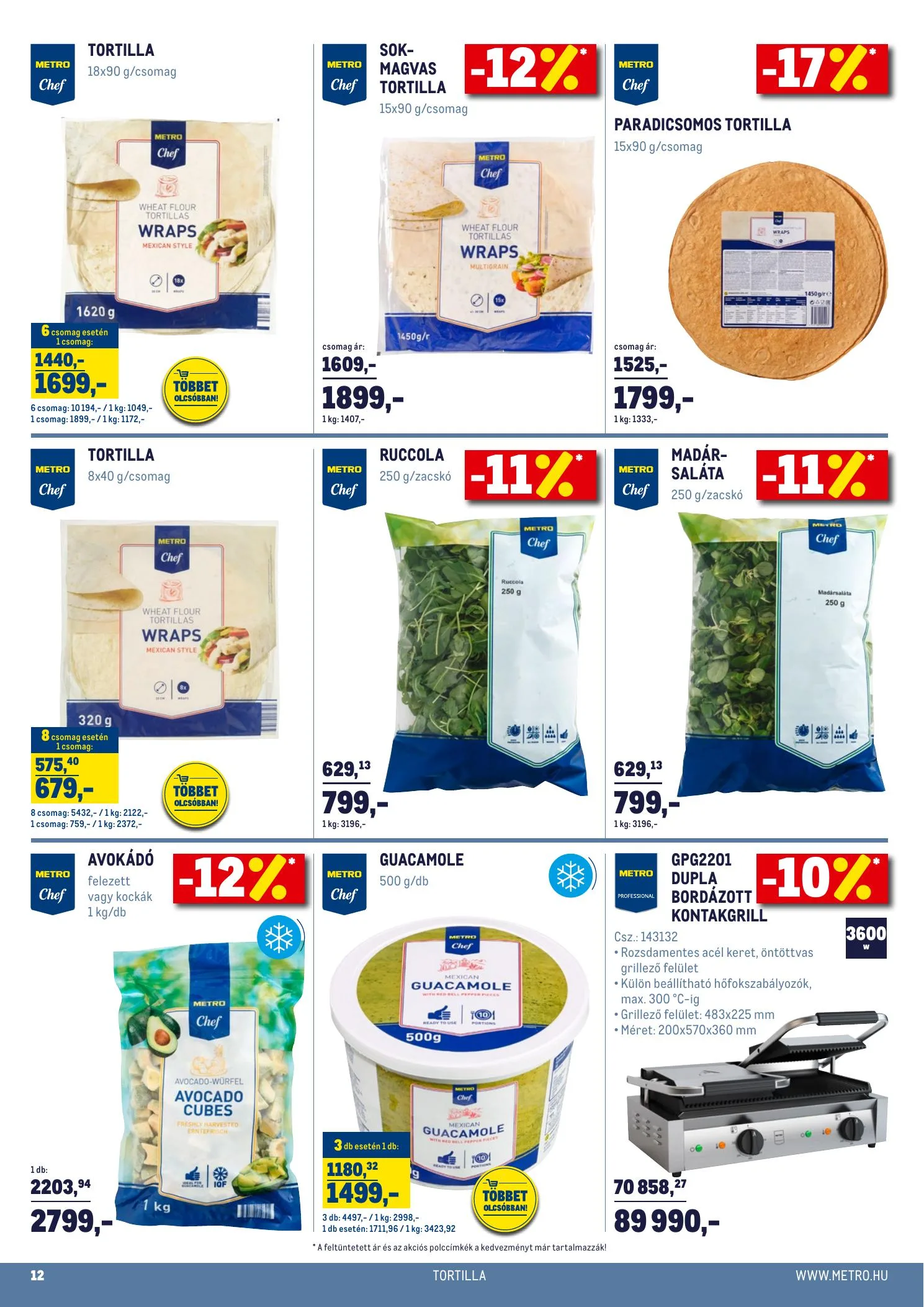 Metro akciós újság Horeca Extra 02.17–03.16 – 12. oldal
