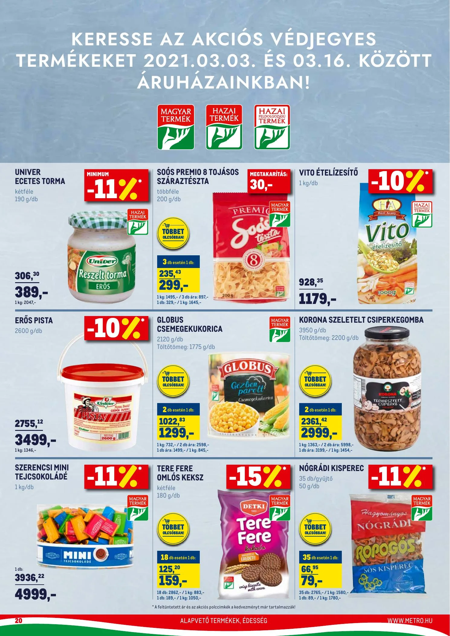 Metro akciós újság Horeca Extra 02.17–03.16 – 20. oldal