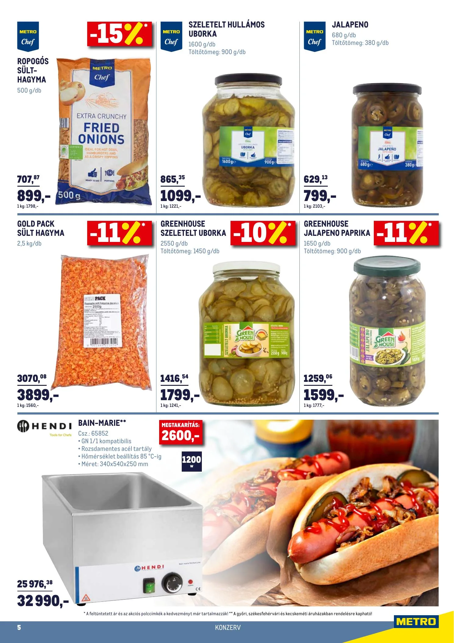 Metro akciós újság Horeca Extra 02.17–03.16 – 5. oldal