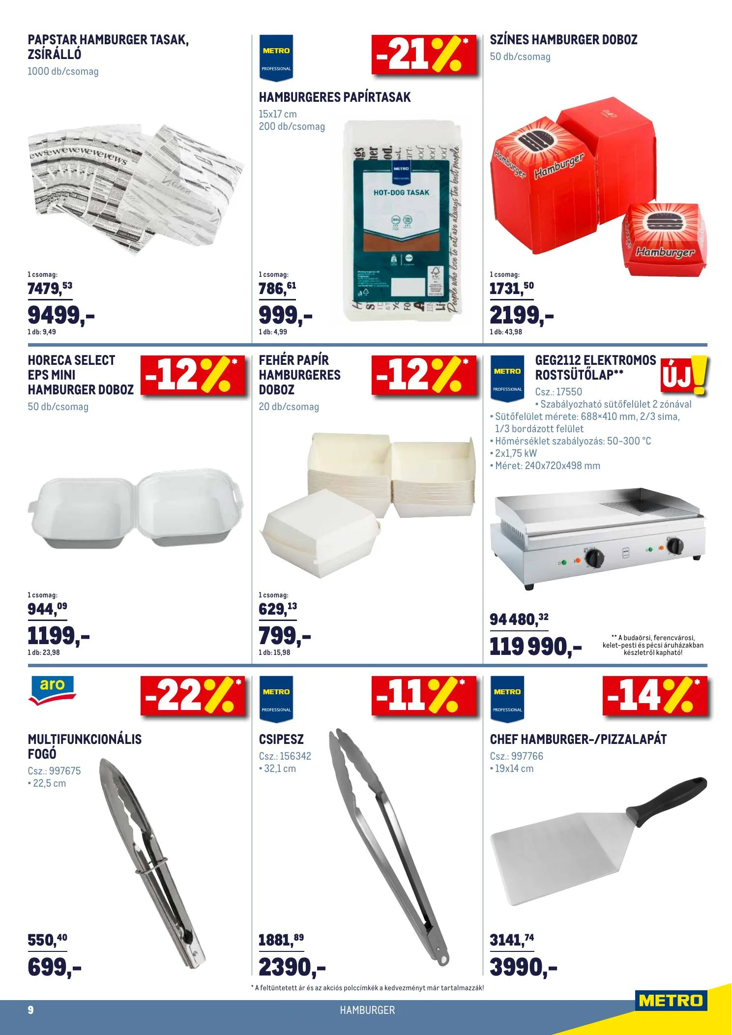 Metro akciós újság Horeca Extra 02.17–03.16 – 9. oldal