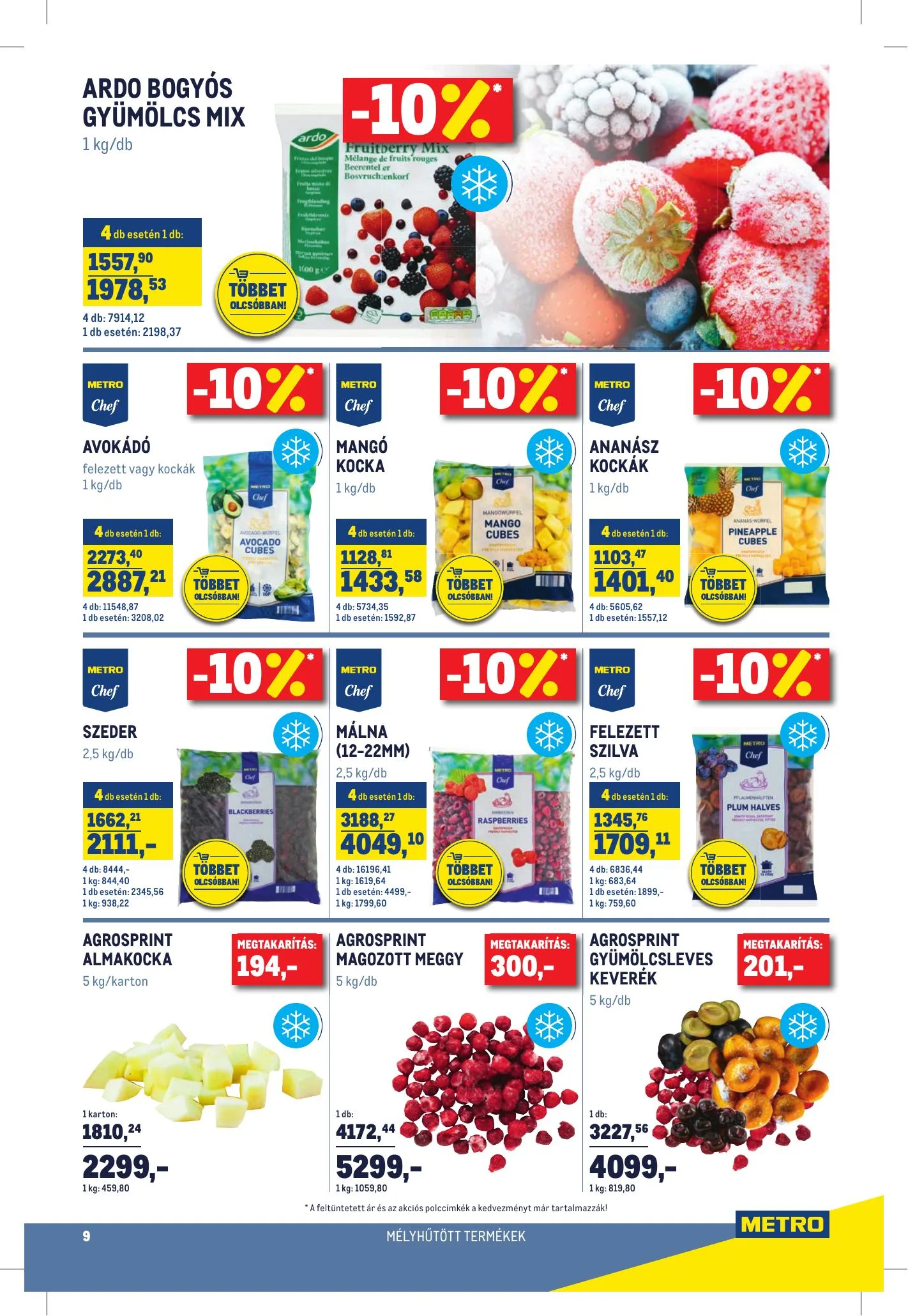 Metro akciós újság Horeca katalógus 05.19–06.15 – 9. oldal