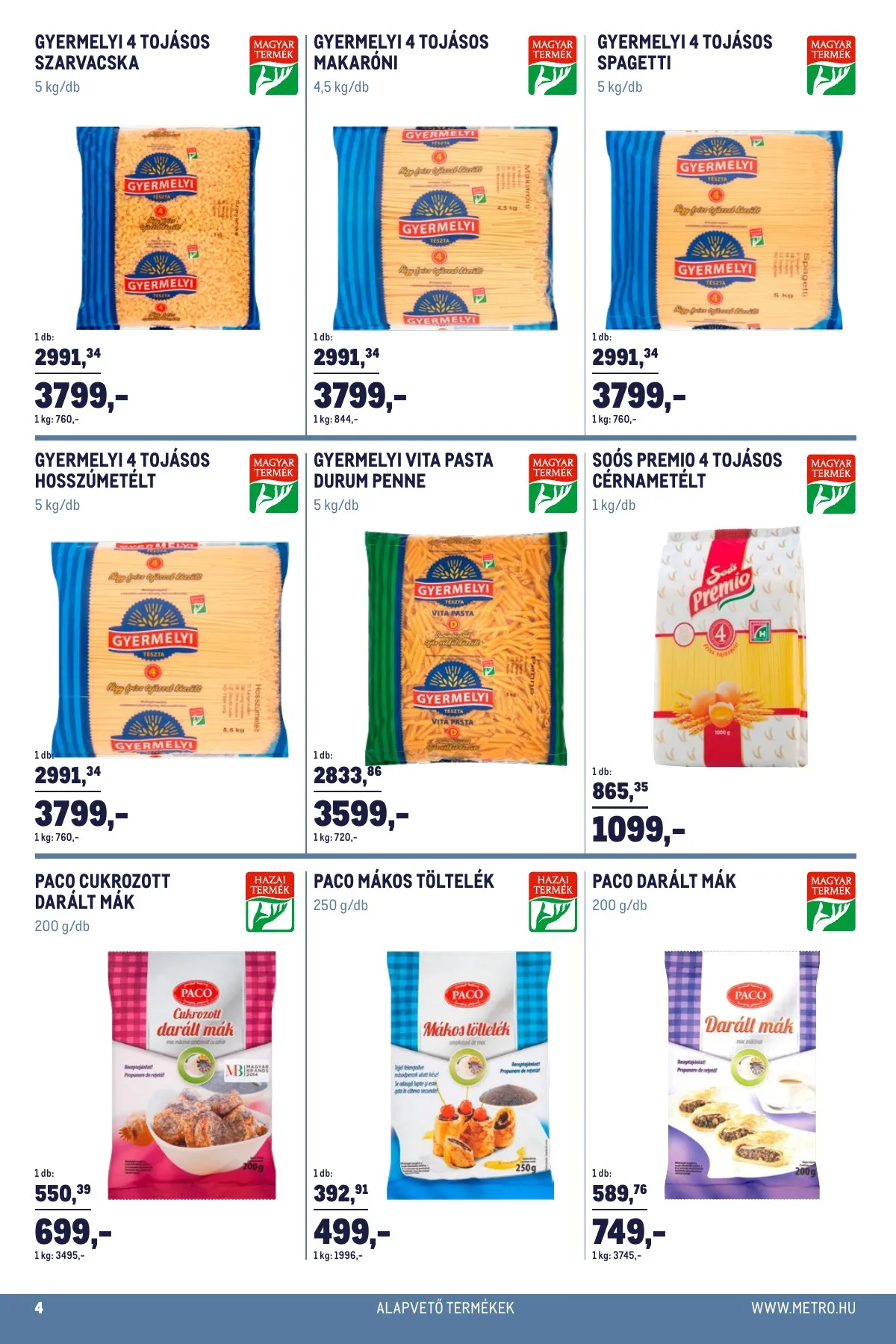 Metro akciós újság Horeca magyar 04.20–05.17 – 4. oldal