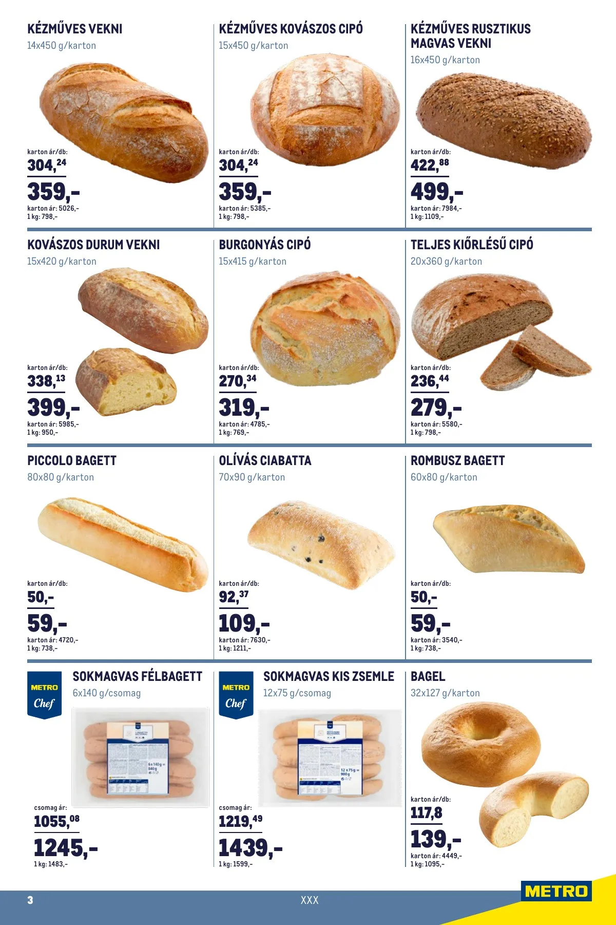 Metro akciós újság Horeca pekseg 01.02–01.02 – 3. oldal