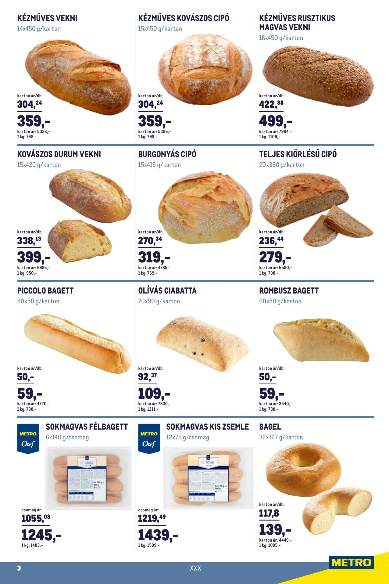 Metro akciós újság Horeca Pekseg 01.02–02.01 – 3. oldal