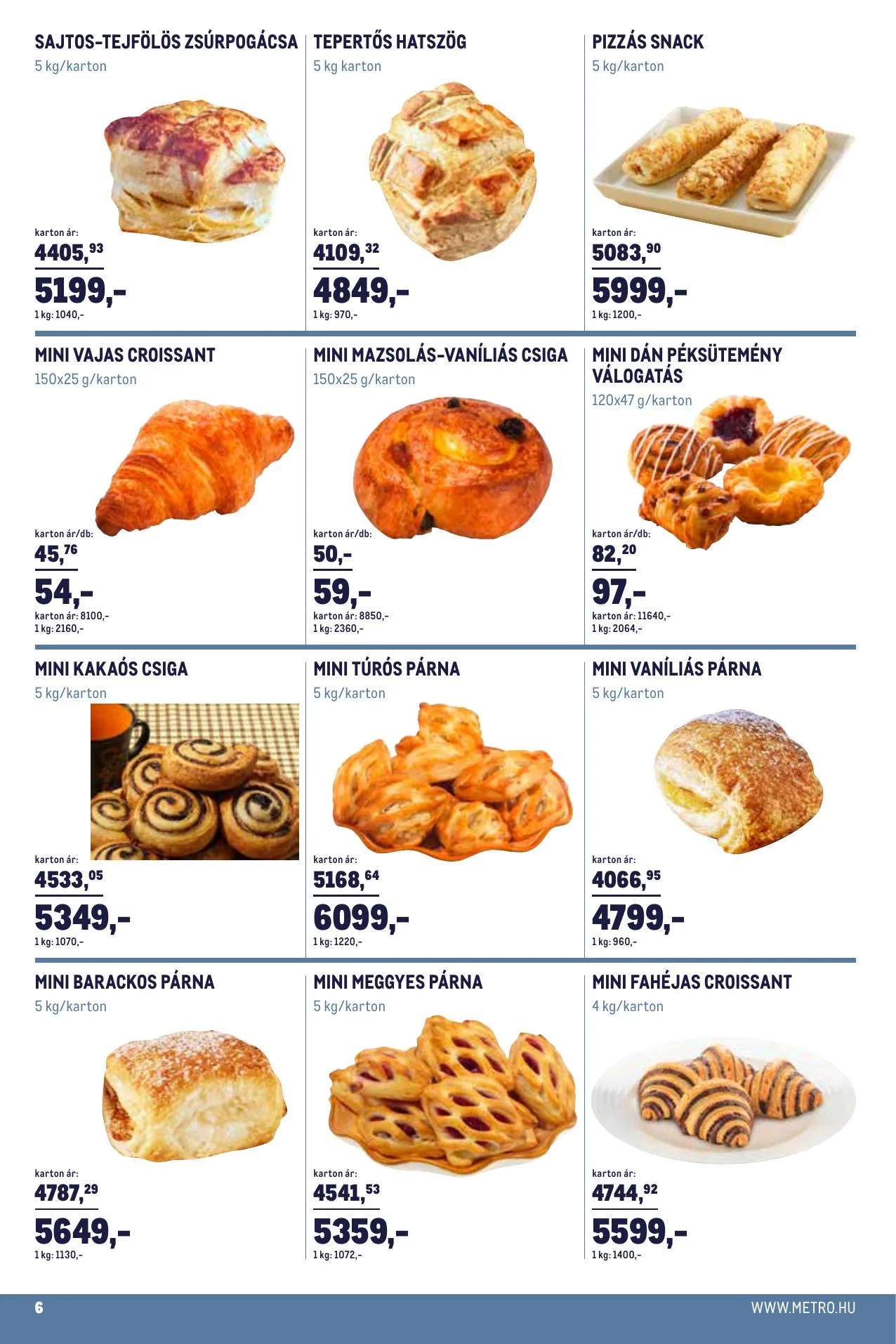 Metro akciós újság Horeca Pekseg 01.02–02.01 – 6. oldal