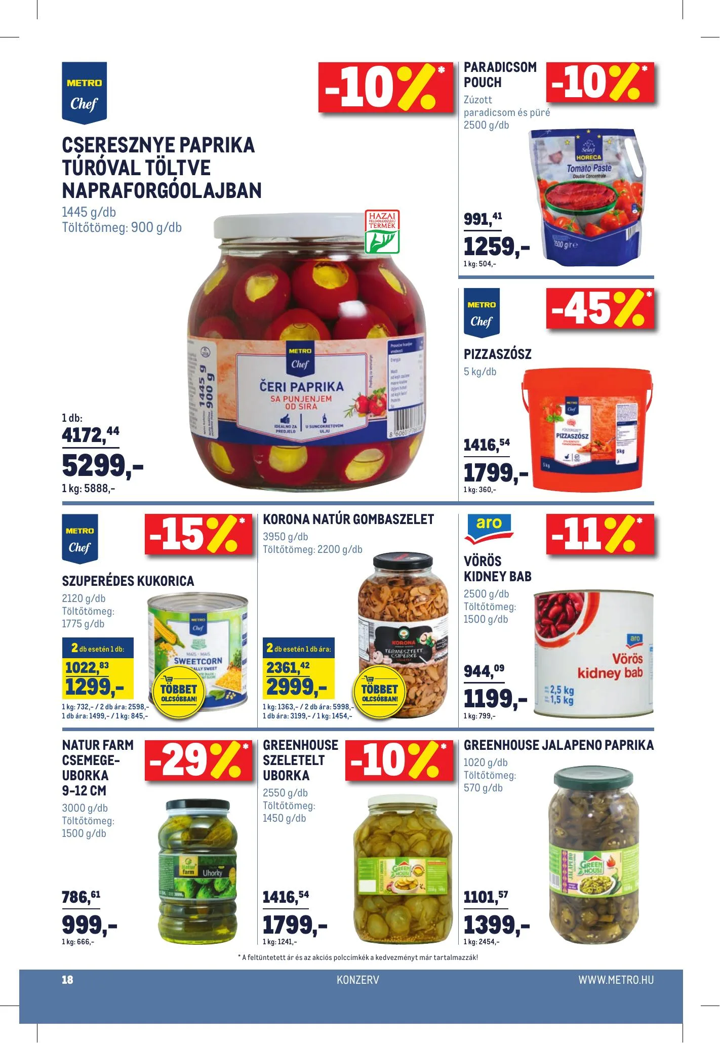 Metro akciós újság Horeca 01.20–02.16 – 18. oldal