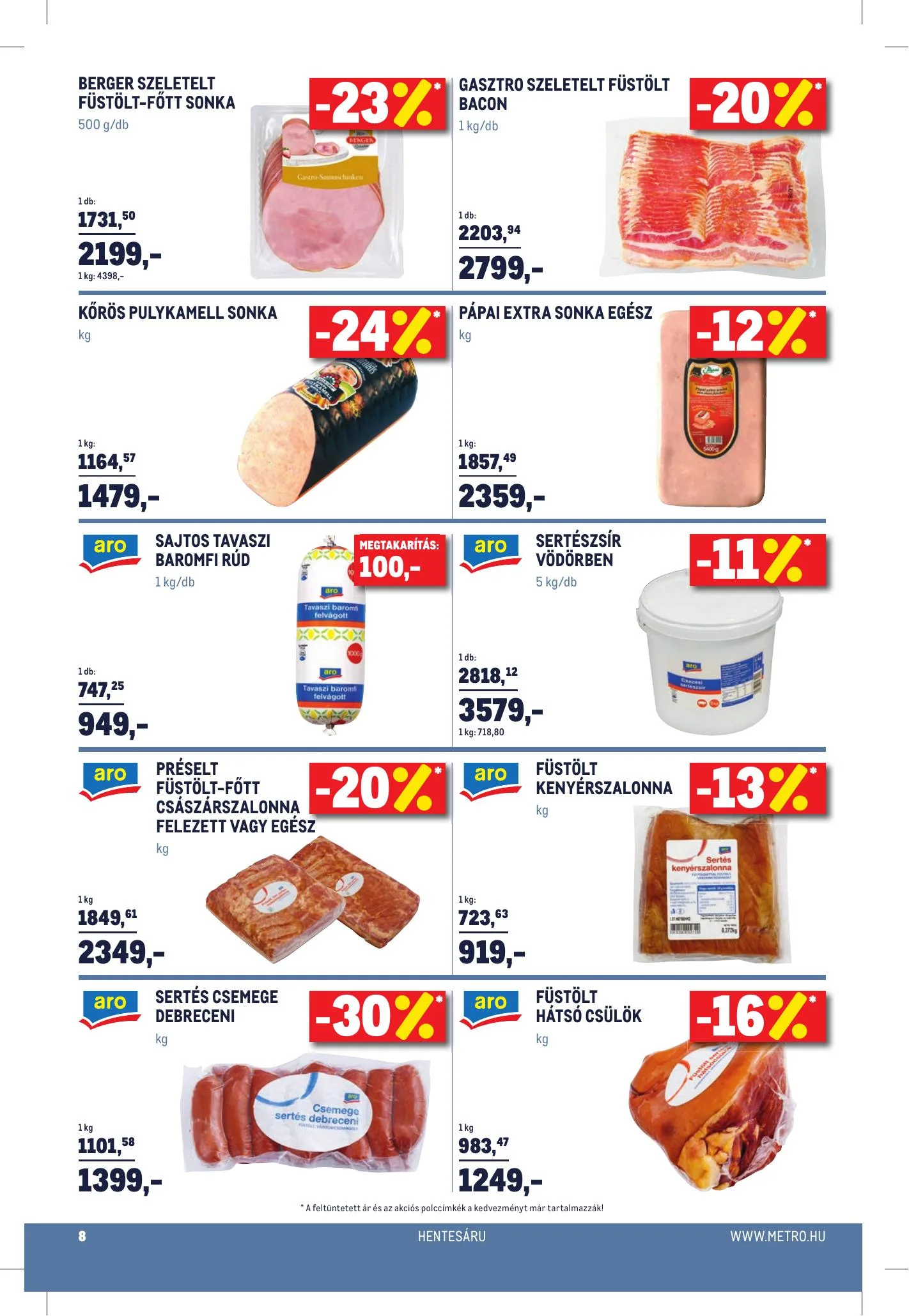 Metro akciós újság Horeca 01.20–02.16 – 8. oldal