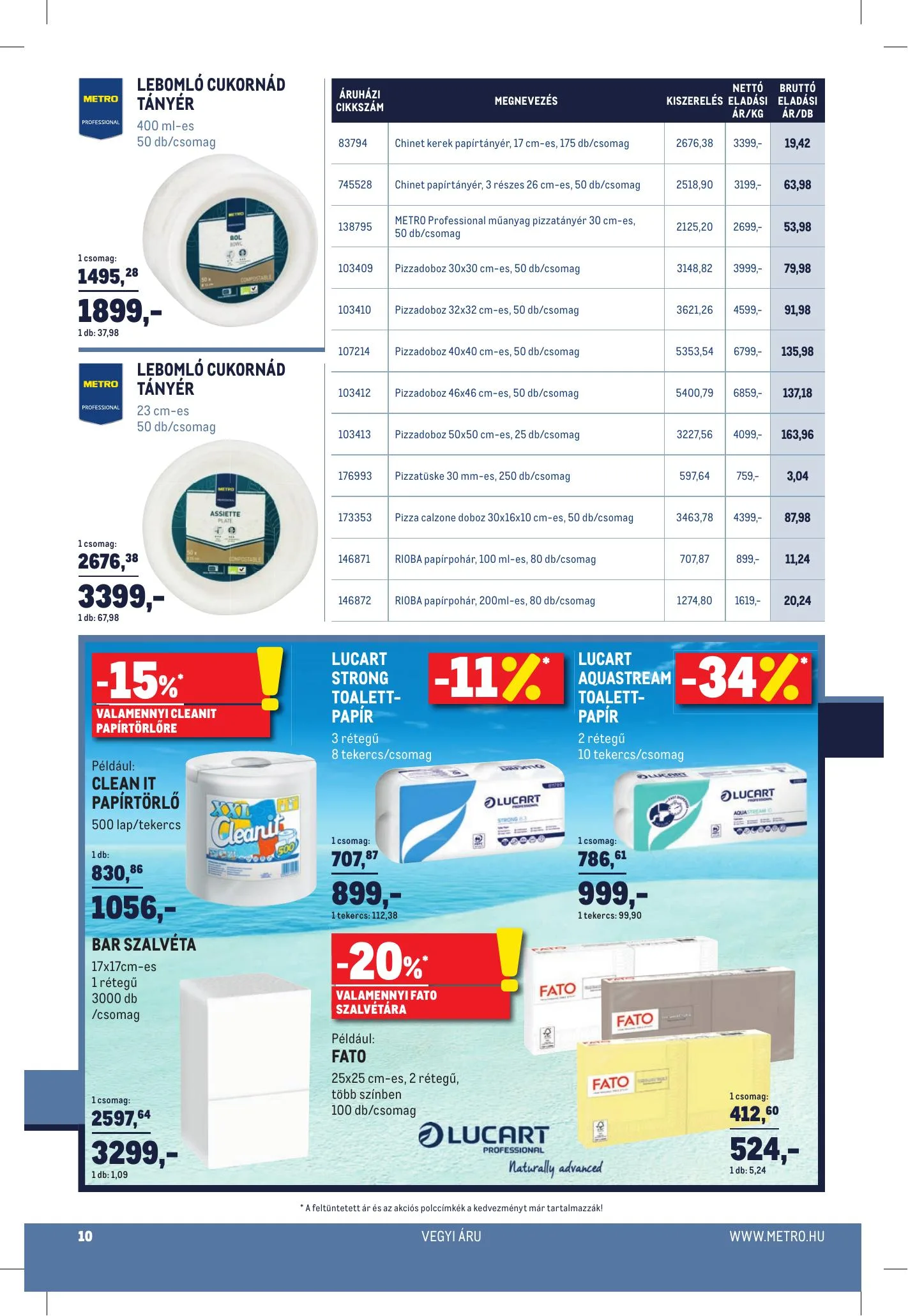 Metro akciós újság Horeca 02.17–03.16 – 10. oldal