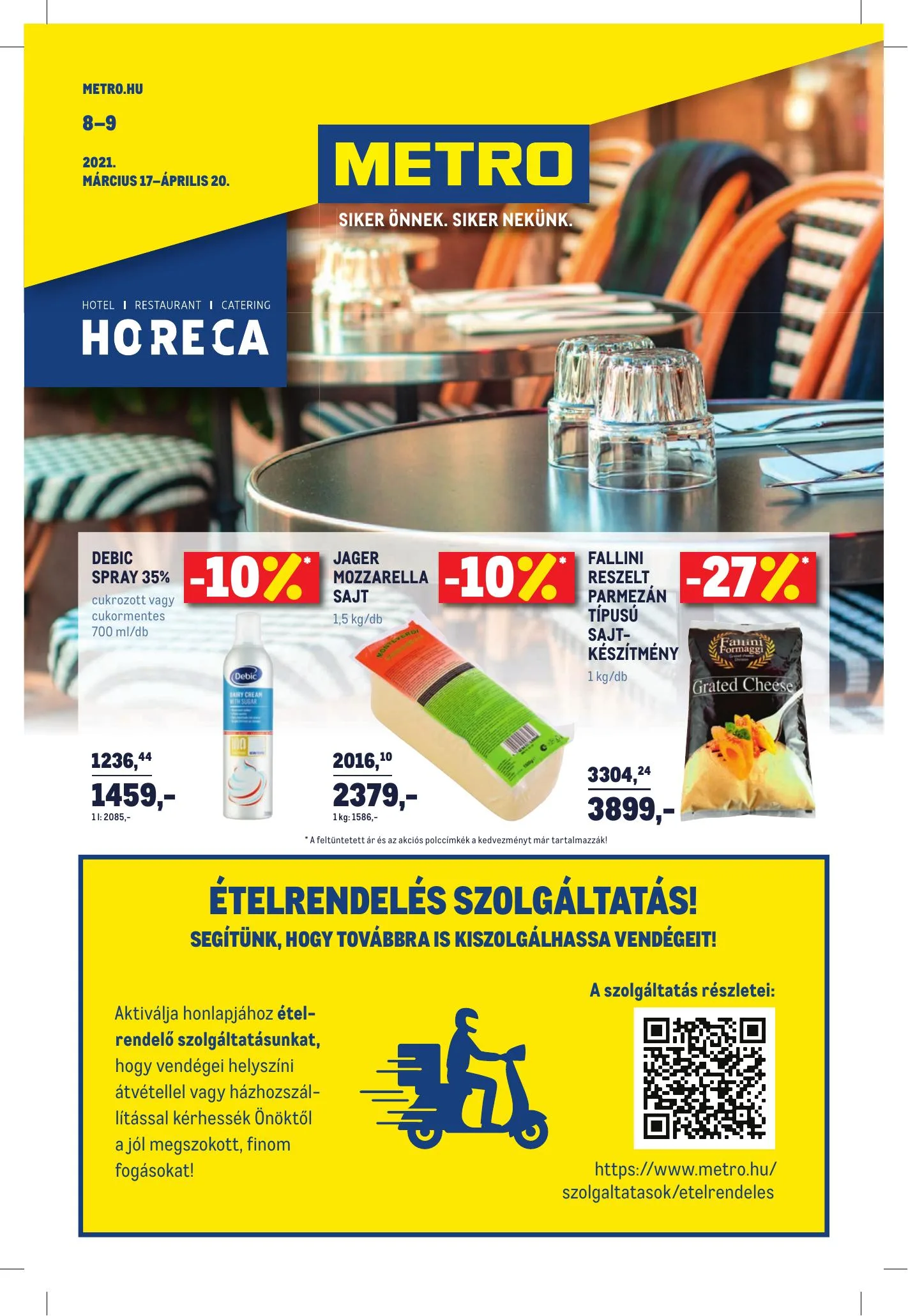 Metro akciós újság Horeca 03.17–04.20