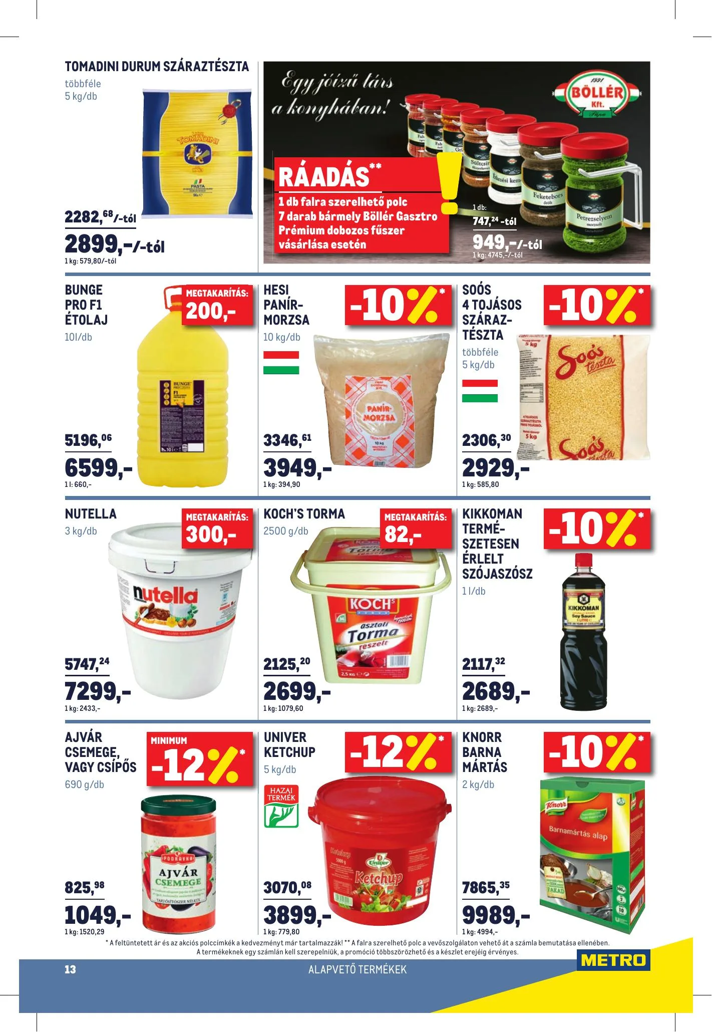 Metro akciós újság Horeca 03.17–04.20 – 13. oldal