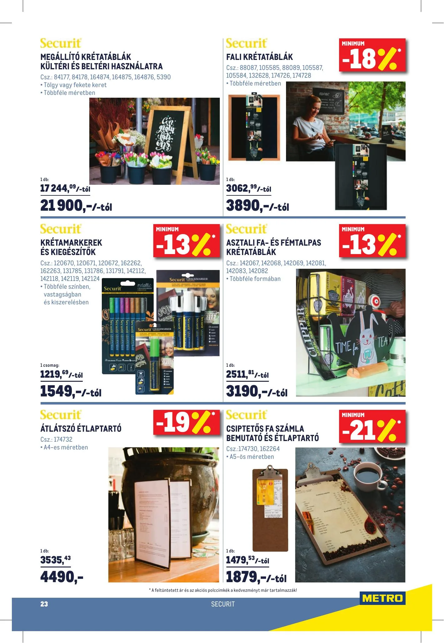 Metro akciós újság Horeca 03.17–04.20 – 23. oldal