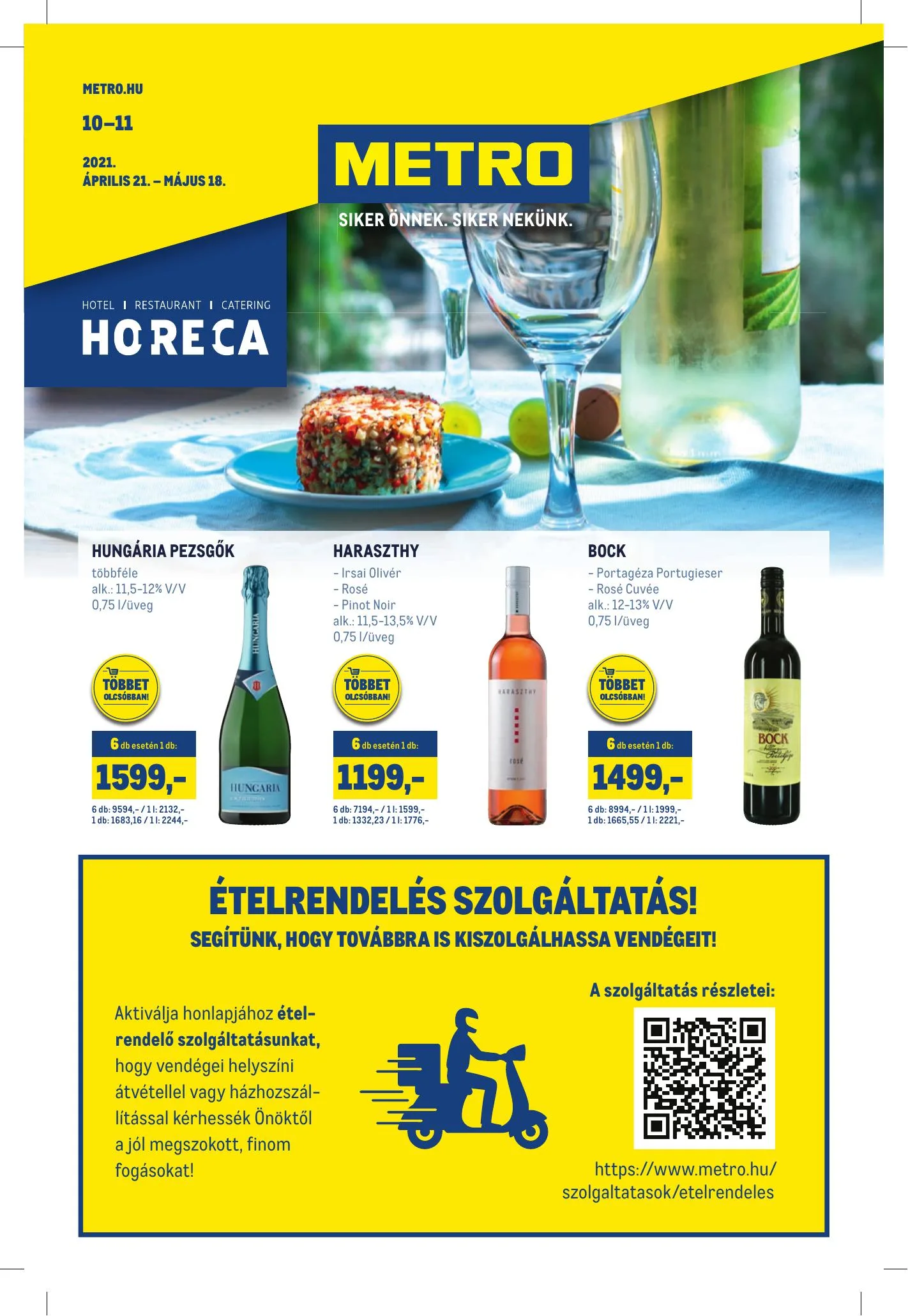 Metro akciós újság Horeca 04.21–05.18