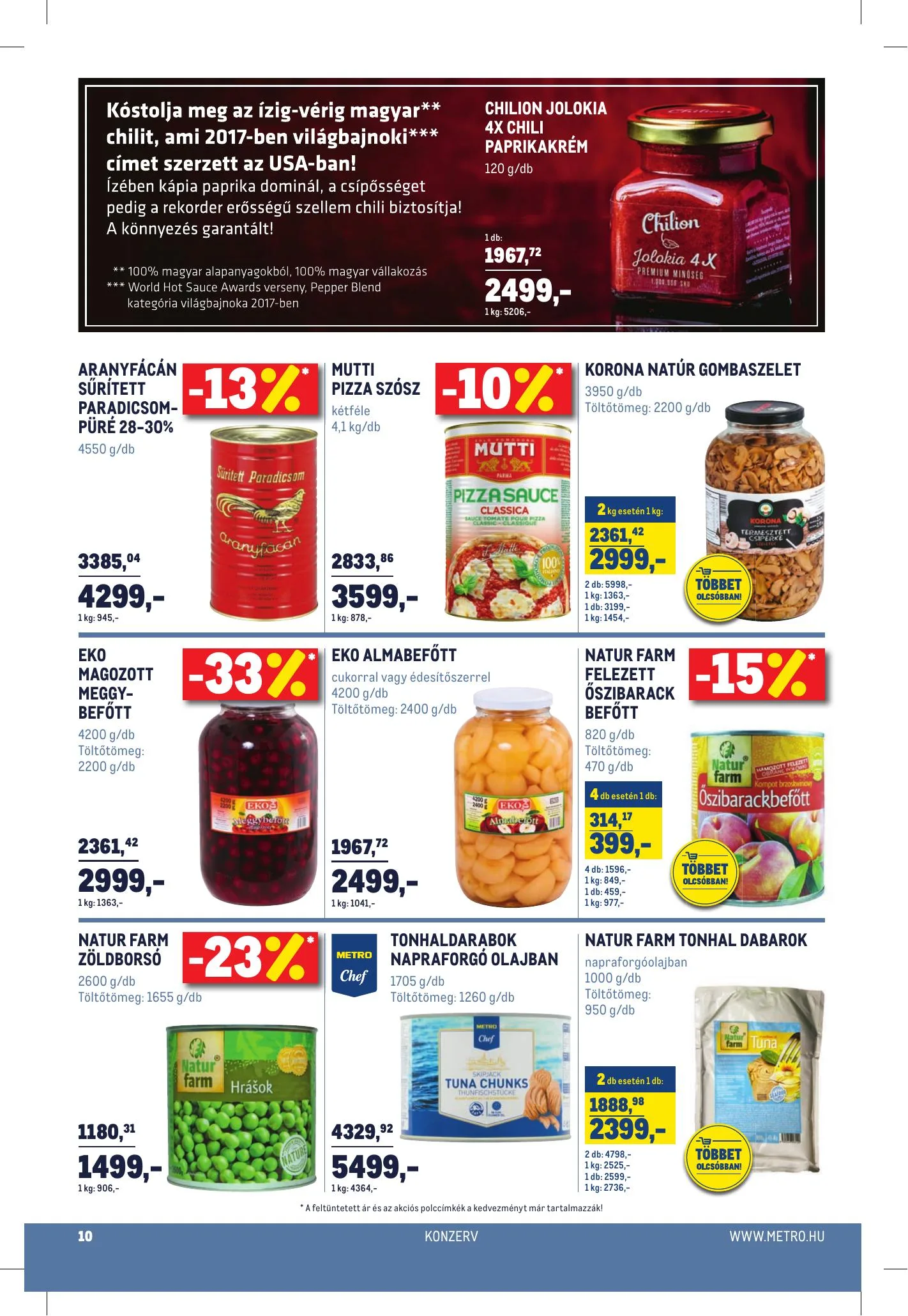 Metro akciós újság Horeca 04.21–05.18 – 10. oldal