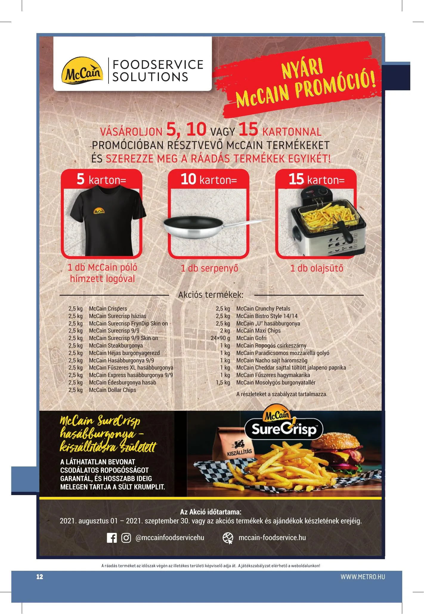 Metro akciós újság Horeca 08.11–09.07 – 12. oldal