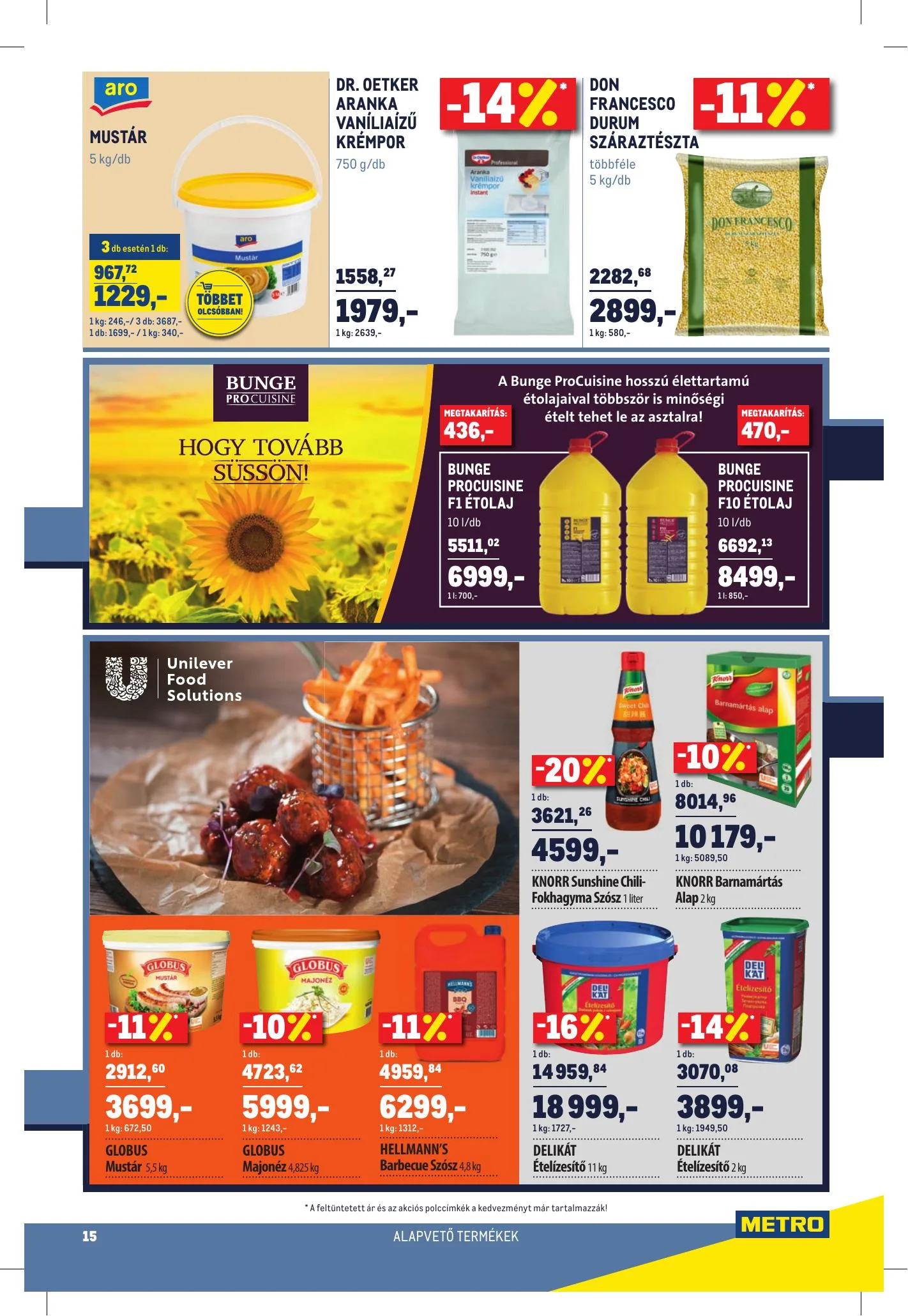 Metro akciós újság Horeca 08.11–09.07 – 15. oldal
