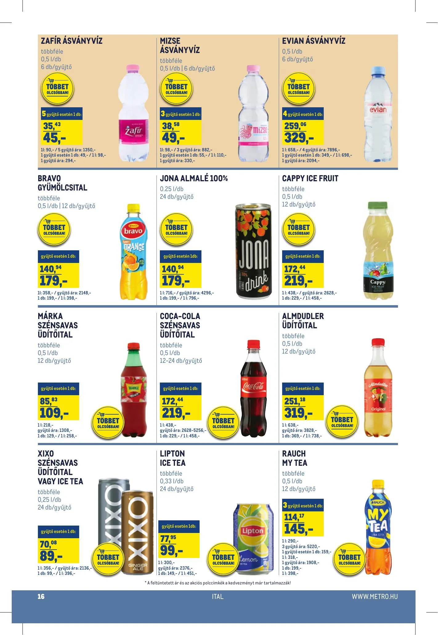 Metro akciós újság Horeca 08.11–09.07 – 16. oldal
