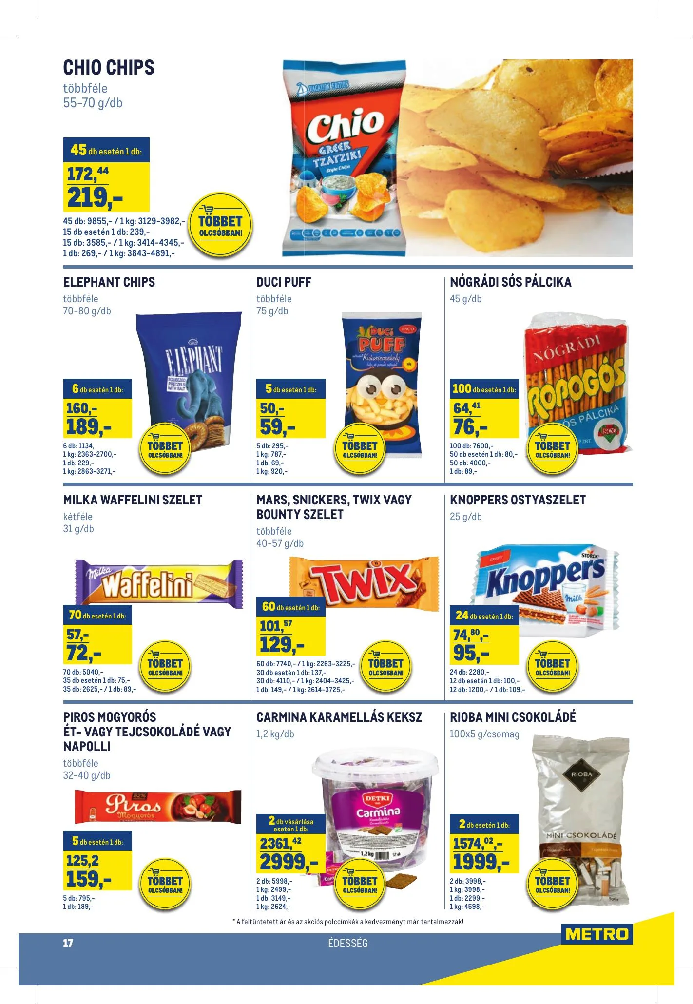 Metro akciós újság Horeca 08.11–09.07 – 17. oldal