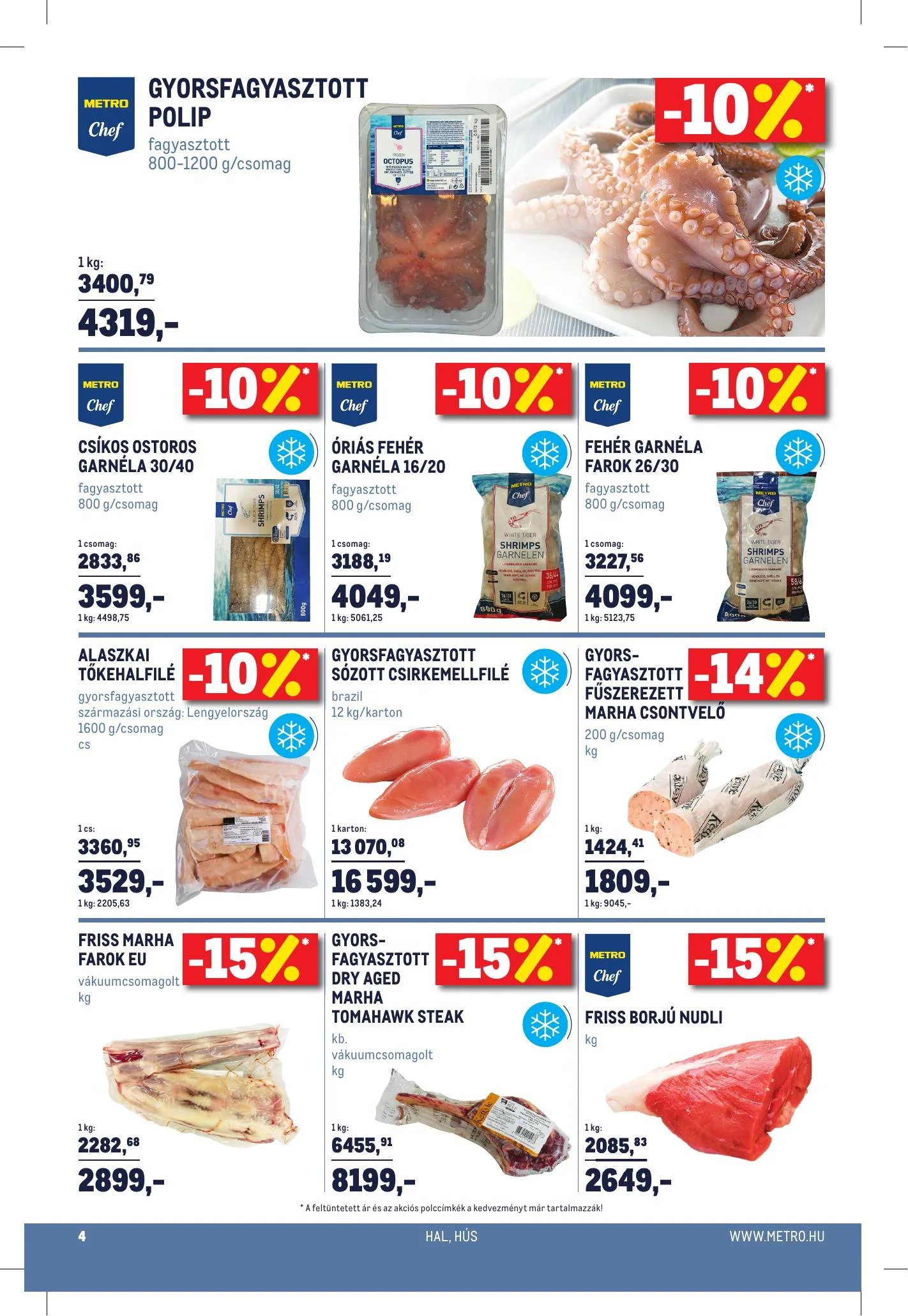 Metro akciós újság Horeca 08.11–09.07 – 4. oldal