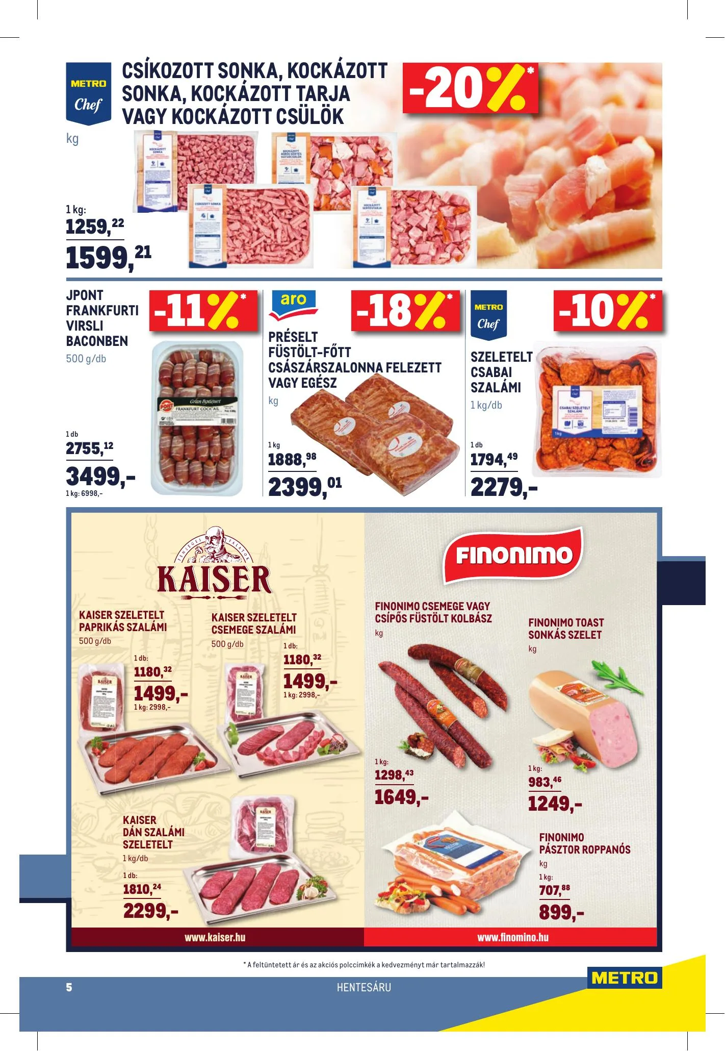 Metro akciós újság Horeca 08.11–09.07 – 5. oldal