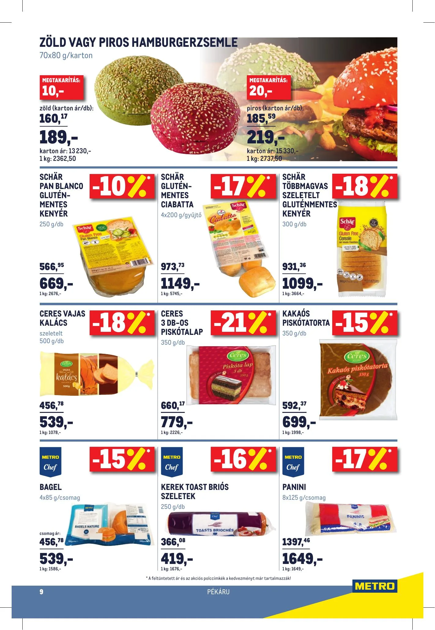 Metro akciós újság Horeca 08.11–09.07 – 9. oldal