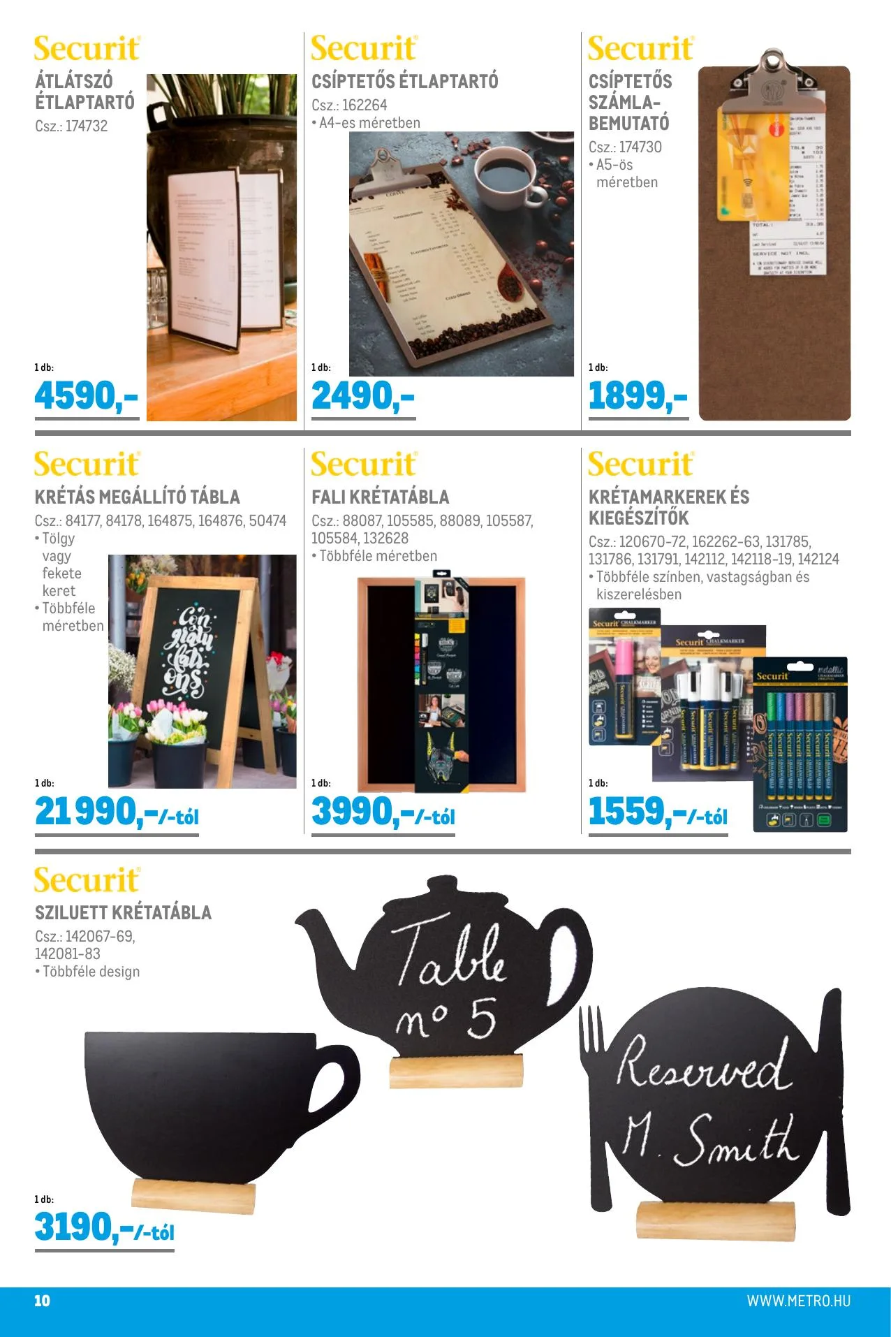 Metro akciós újság Horeca 08.25–09.21 – 10. oldal