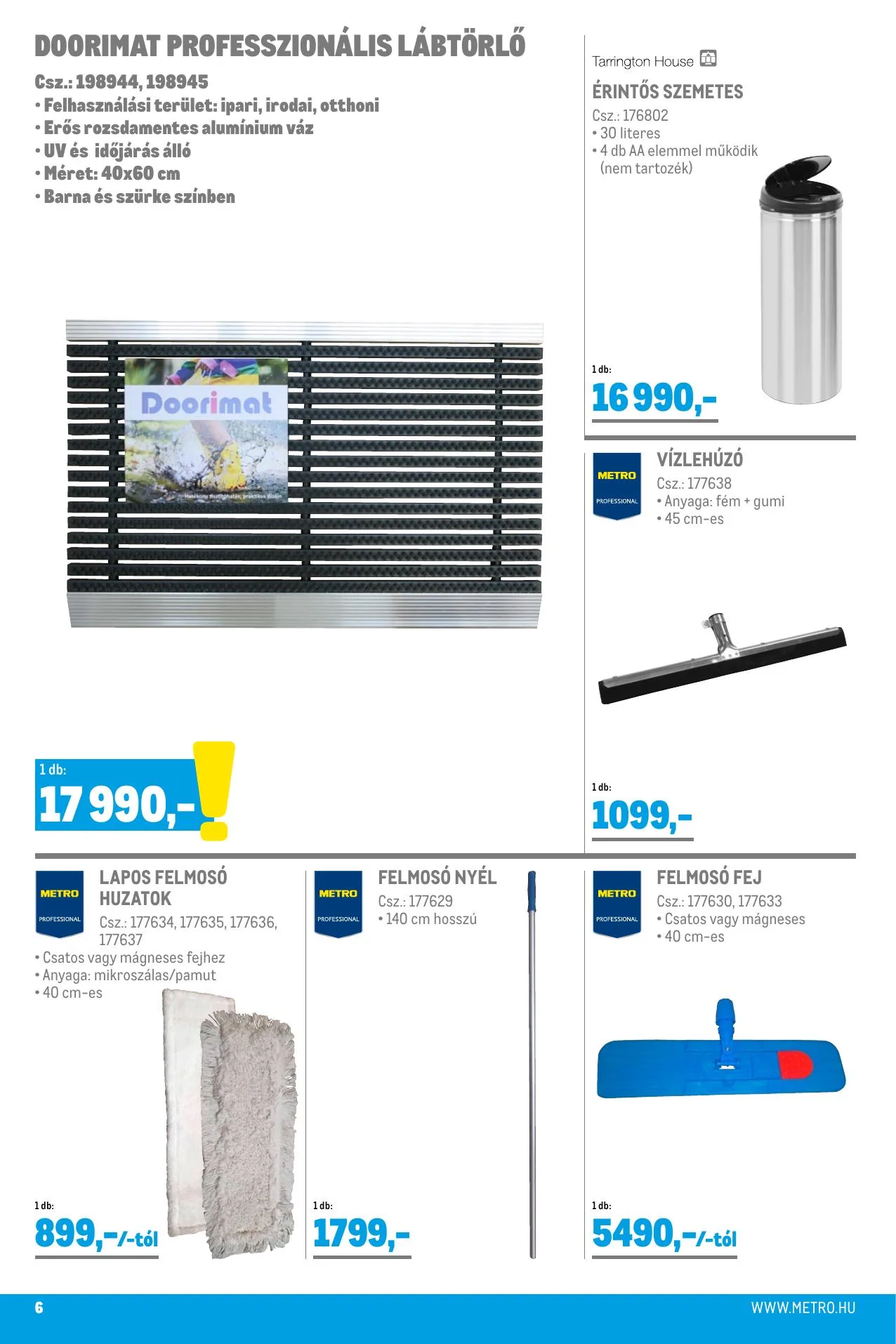 Metro akciós újság Horeca 08.25–09.21 – 6. oldal