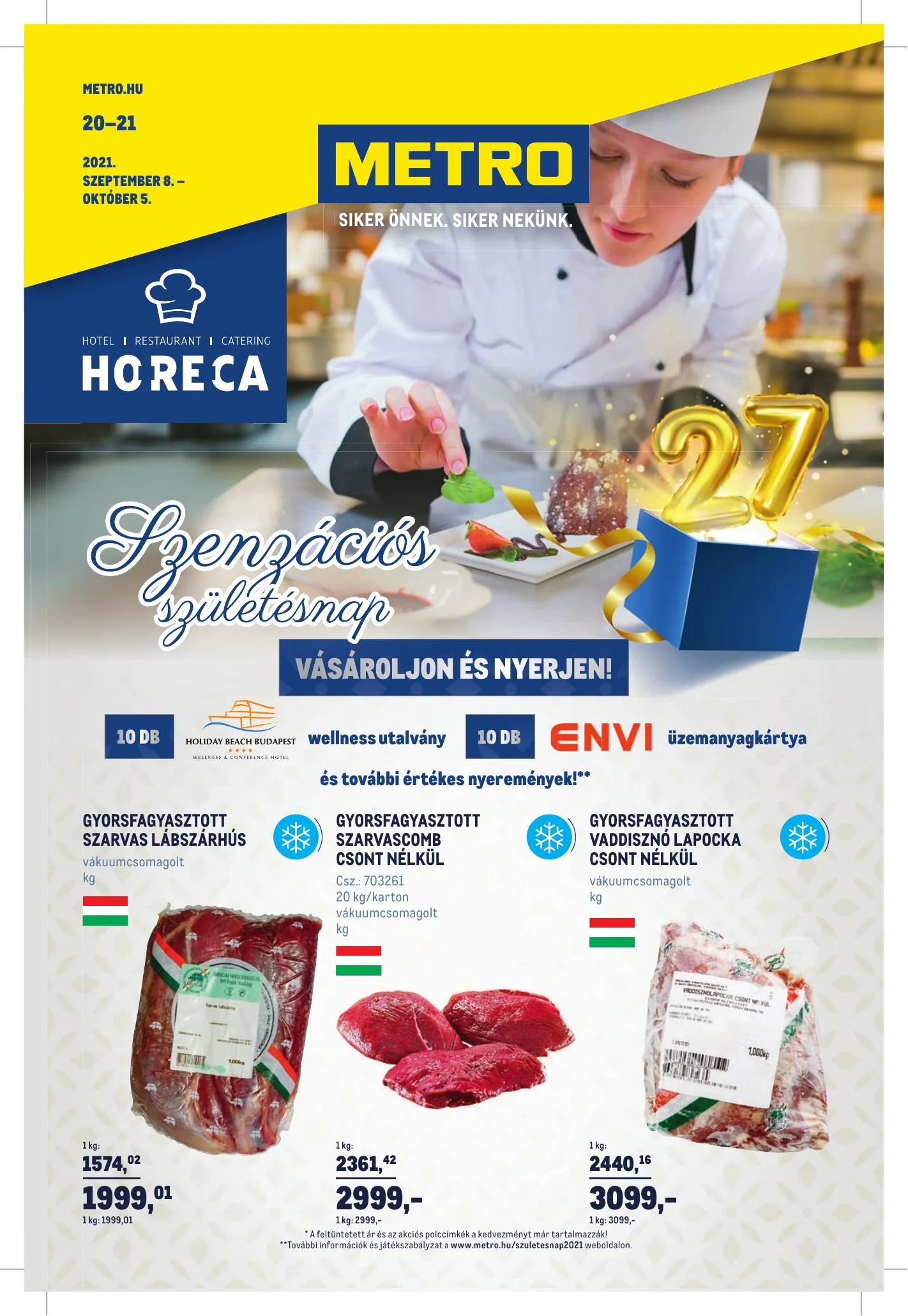 Metro akciós újság Horeca 09.08–10.05