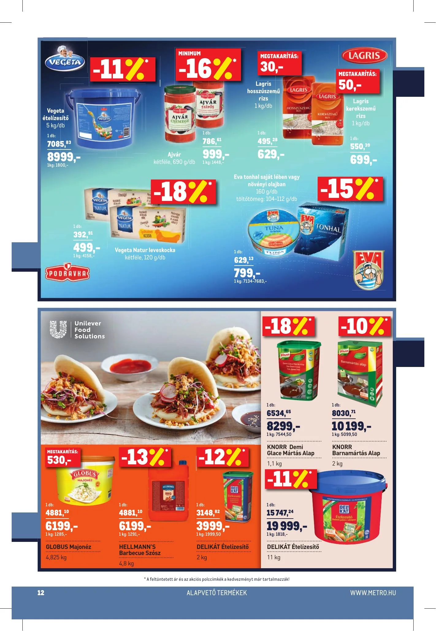 Metro akciós újság Horeca 09.08–10.05 – 12. oldal