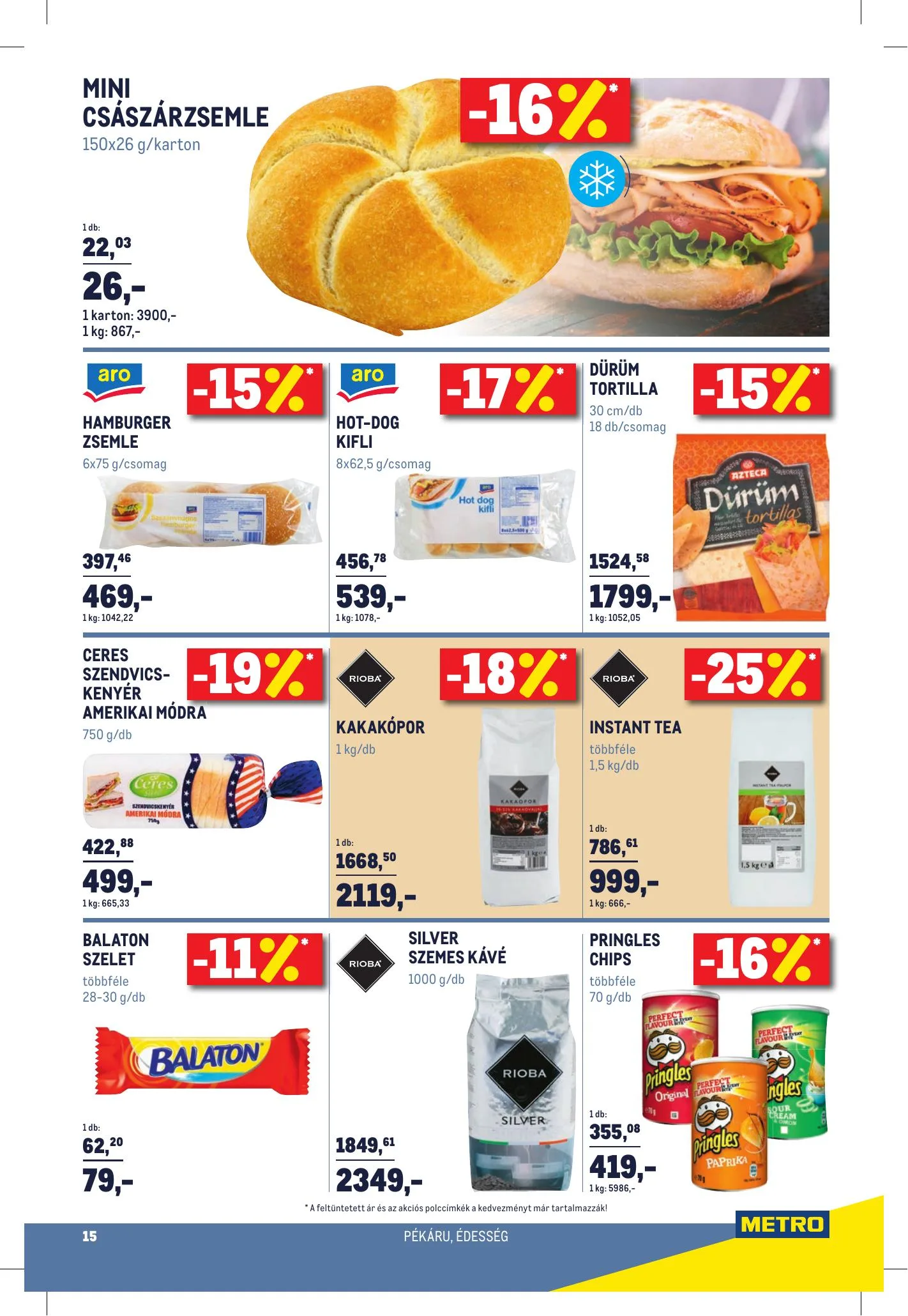 Metro akciós újság Horeca 09.08–10.05 – 15. oldal