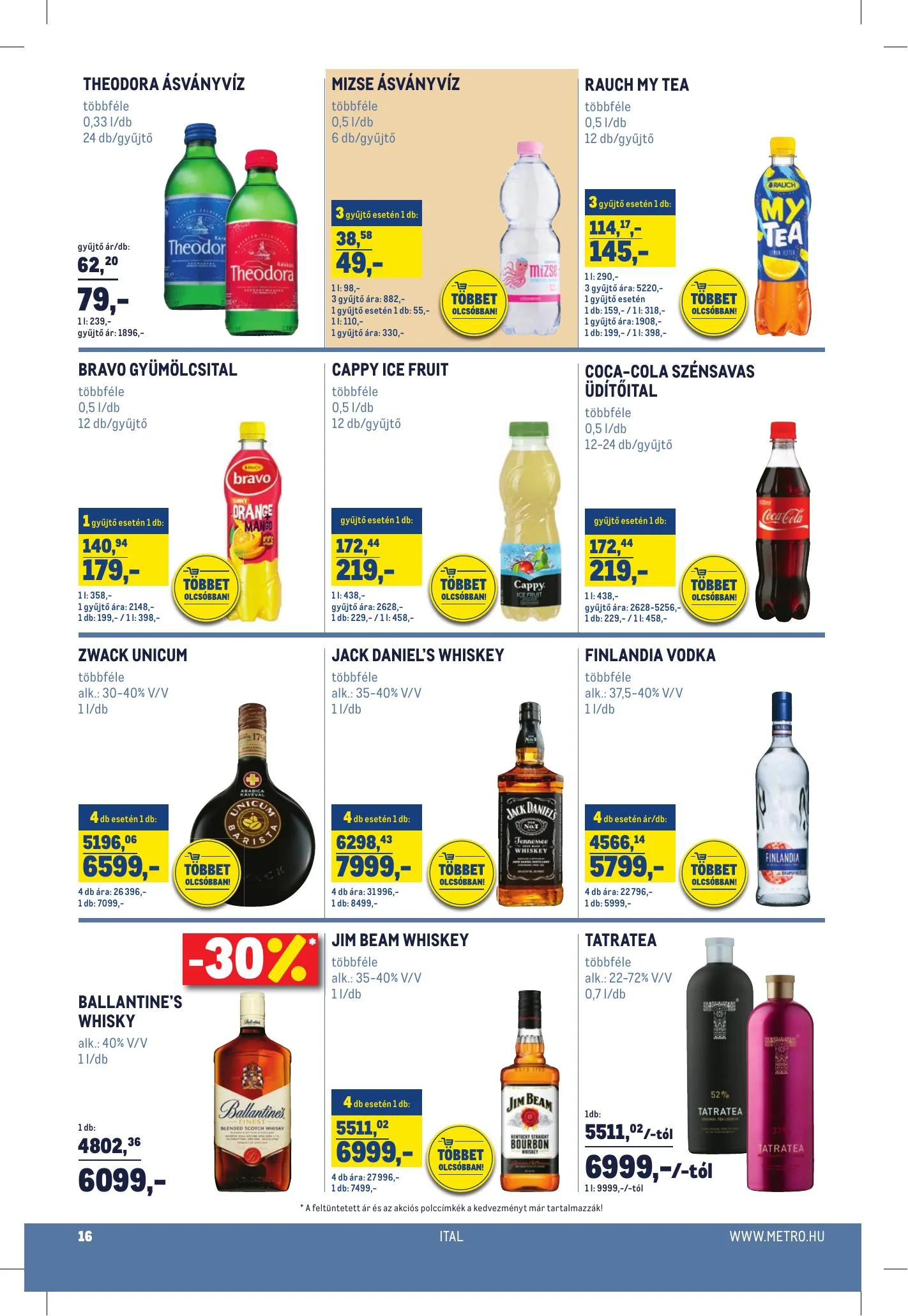 Metro akciós újság Horeca 09.08–10.05 – 16. oldal