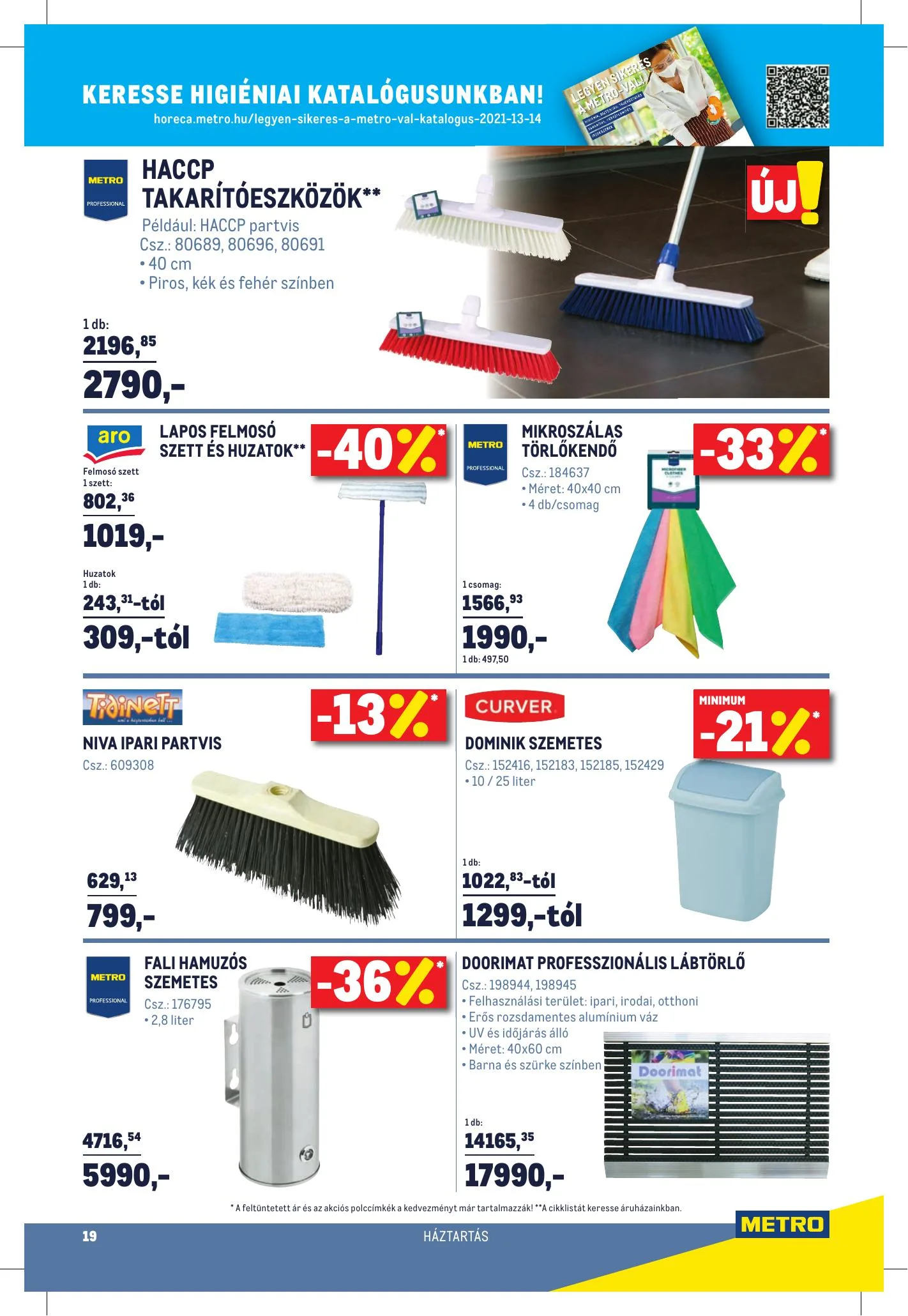 Metro akciós újság Horeca 09.08–10.05 – 19. oldal
