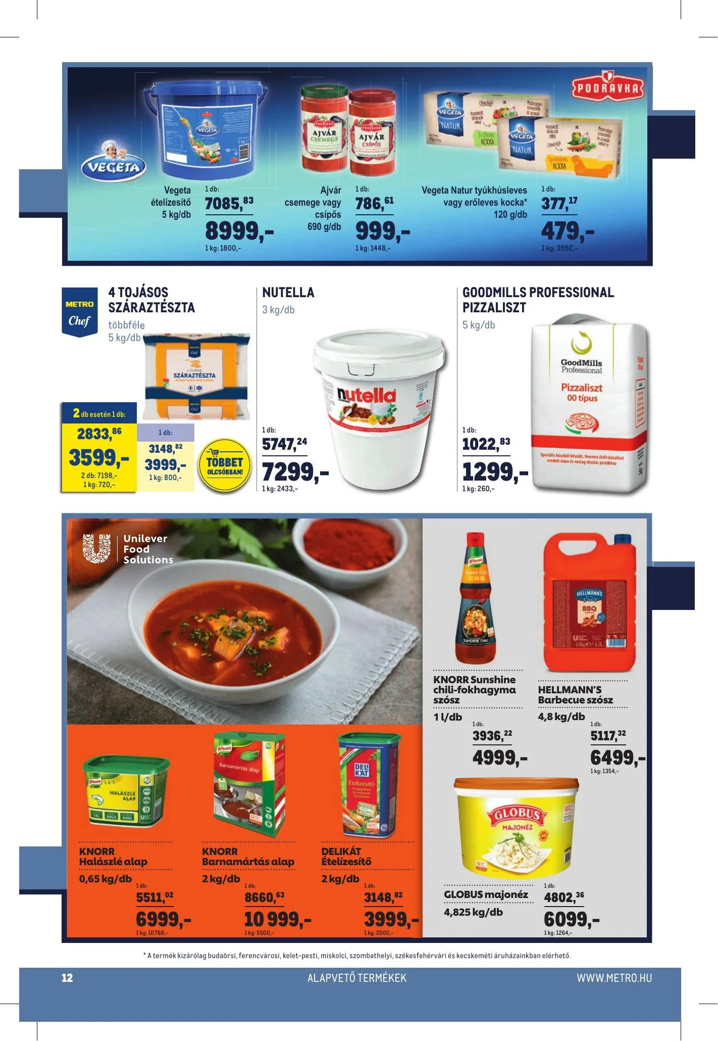 Metro akciós újság Horeca 12.01–12.31 – 12. oldal