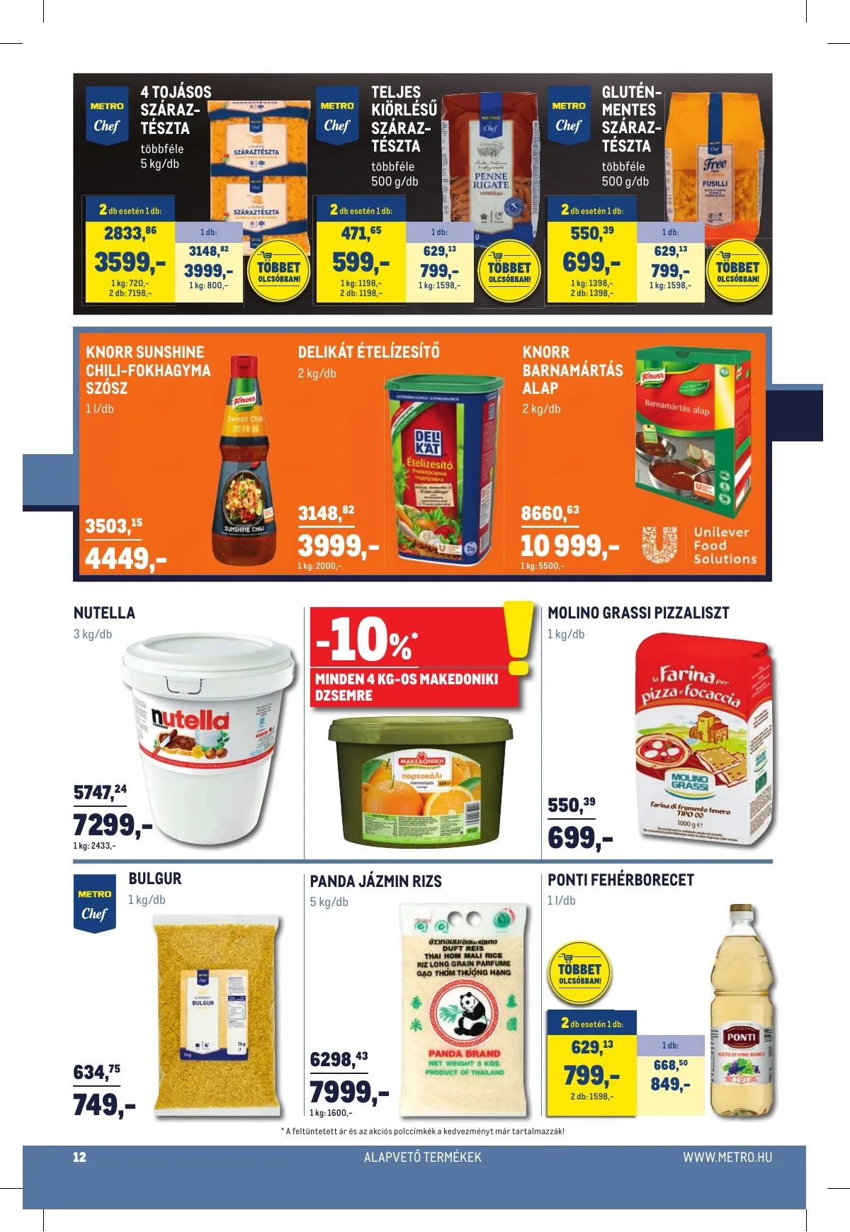 Metro akciós újság Horeca 01.02–01.02 – 12. oldal
