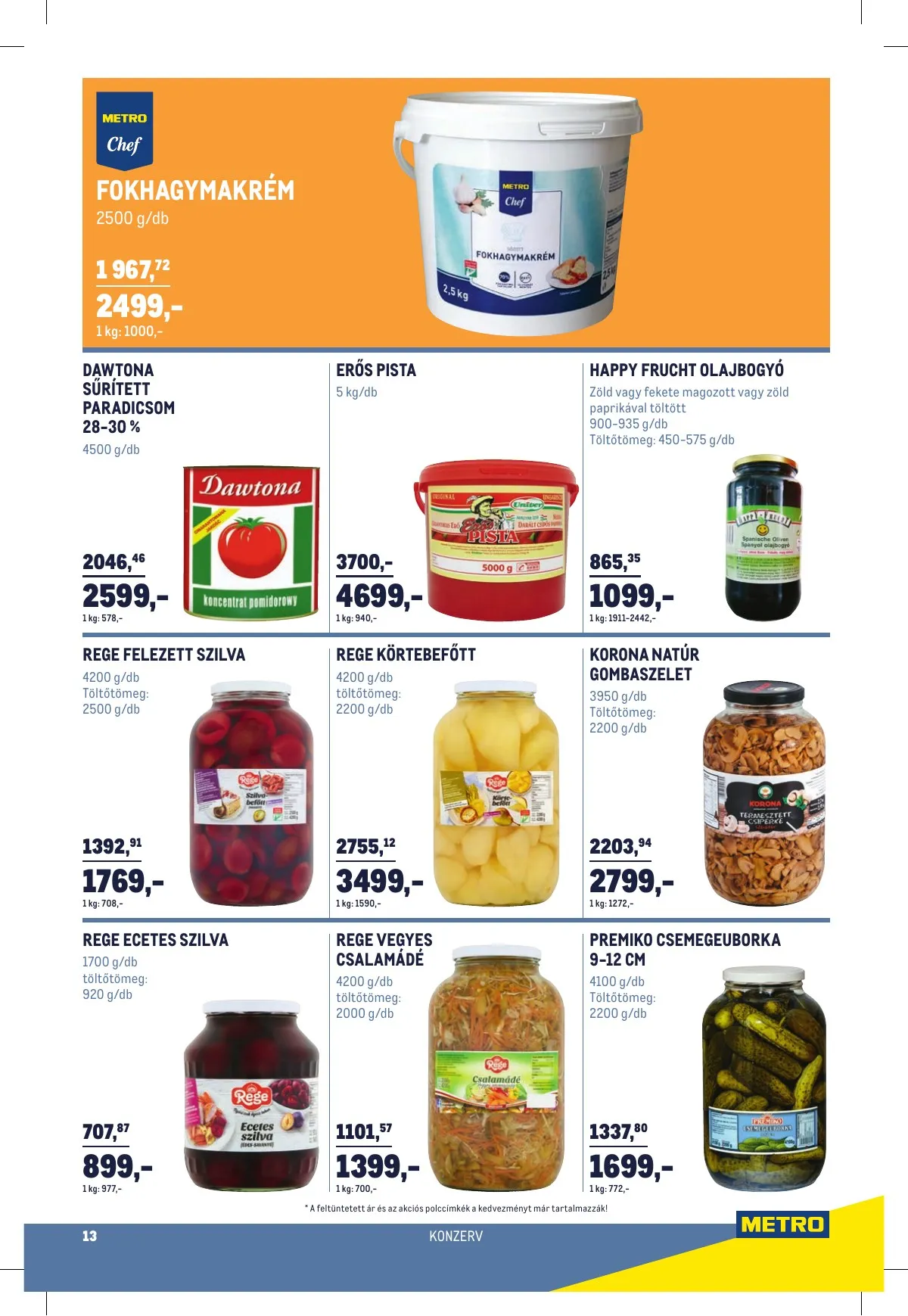 Metro akciós újság Horeca 01.02–01.02 – 13. oldal