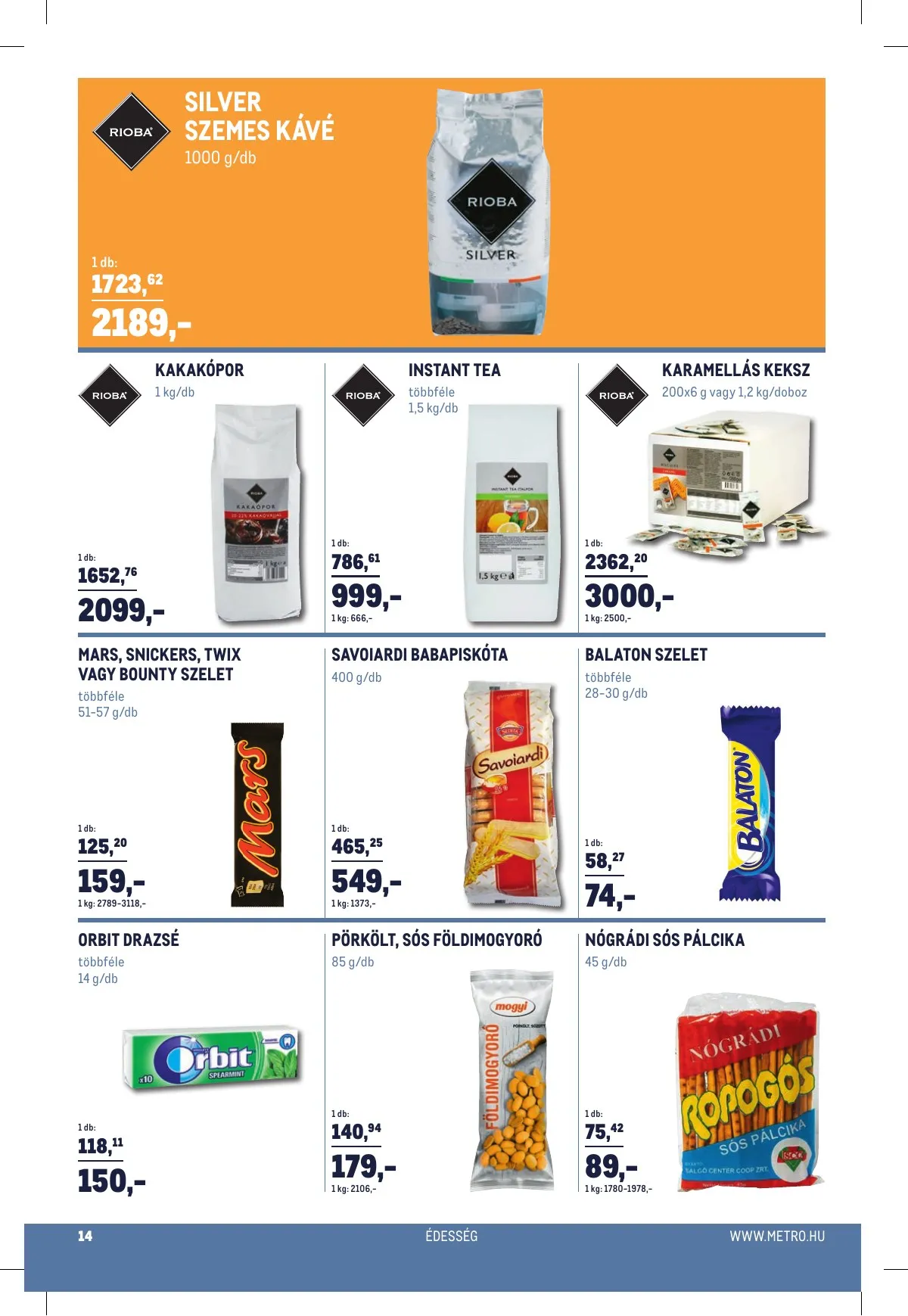 Metro akciós újság Horeca 01.02–01.02 – 14. oldal