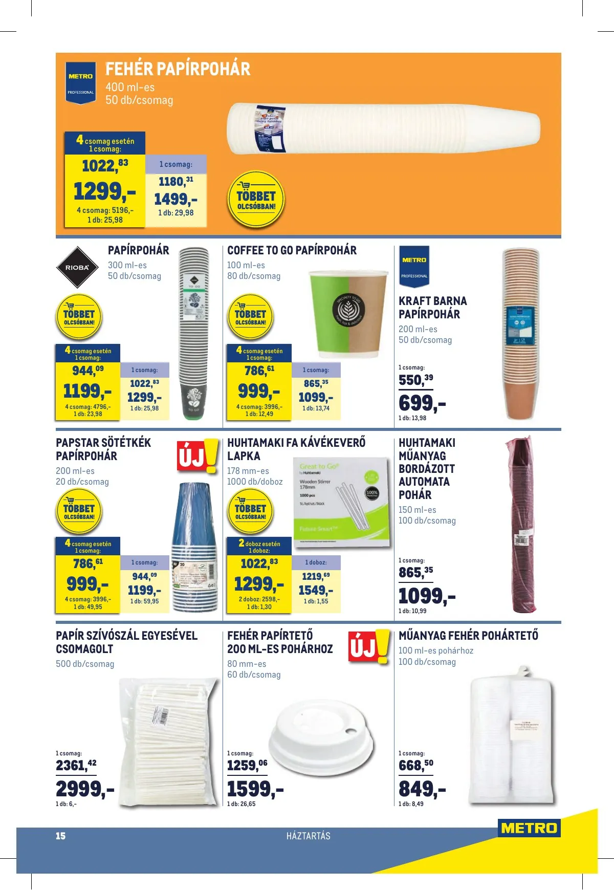 Metro akciós újság Horeca 01.02–01.02 – 15. oldal
