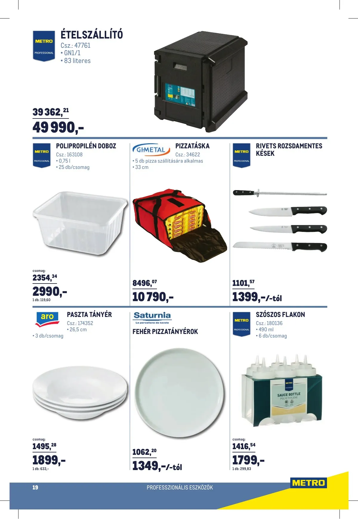 Metro akciós újság Horeca 01.02–01.02 – 19. oldal
