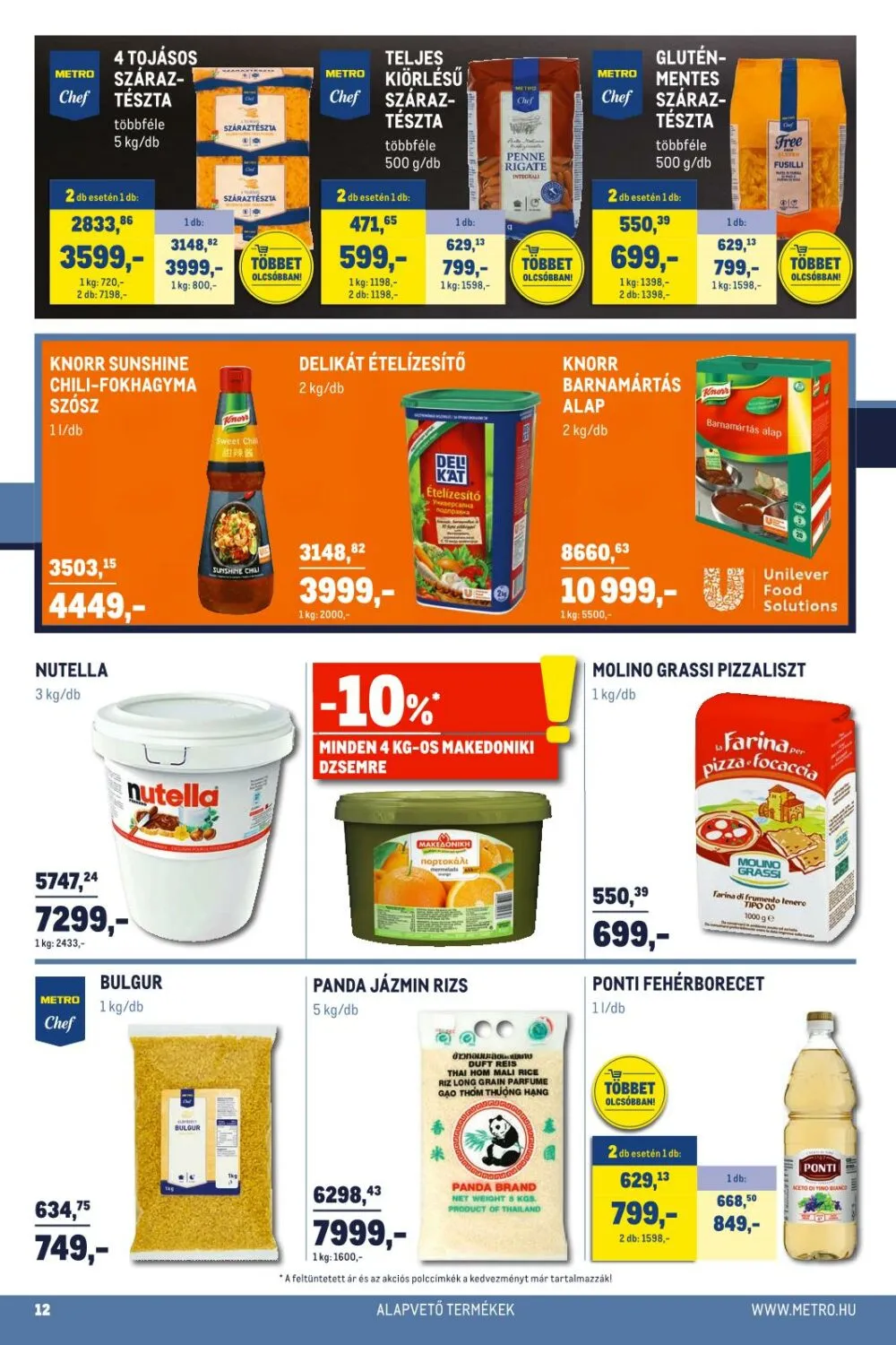 Metro akciós újság Horeca 01.02–02.01 – 12. oldal